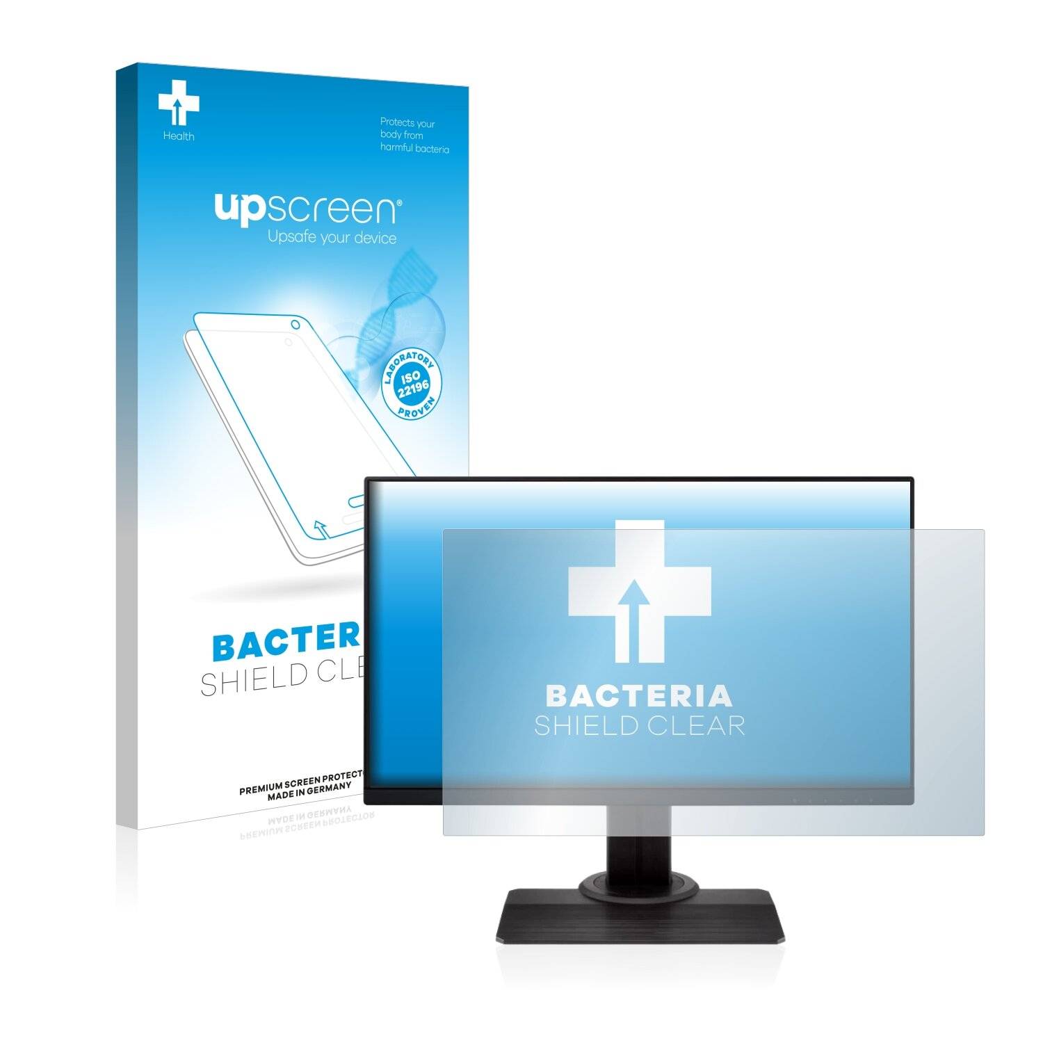 upscreen Bacteria Shield Clear Premium Antibakterielle Displayschutzfolie für ViewSonic