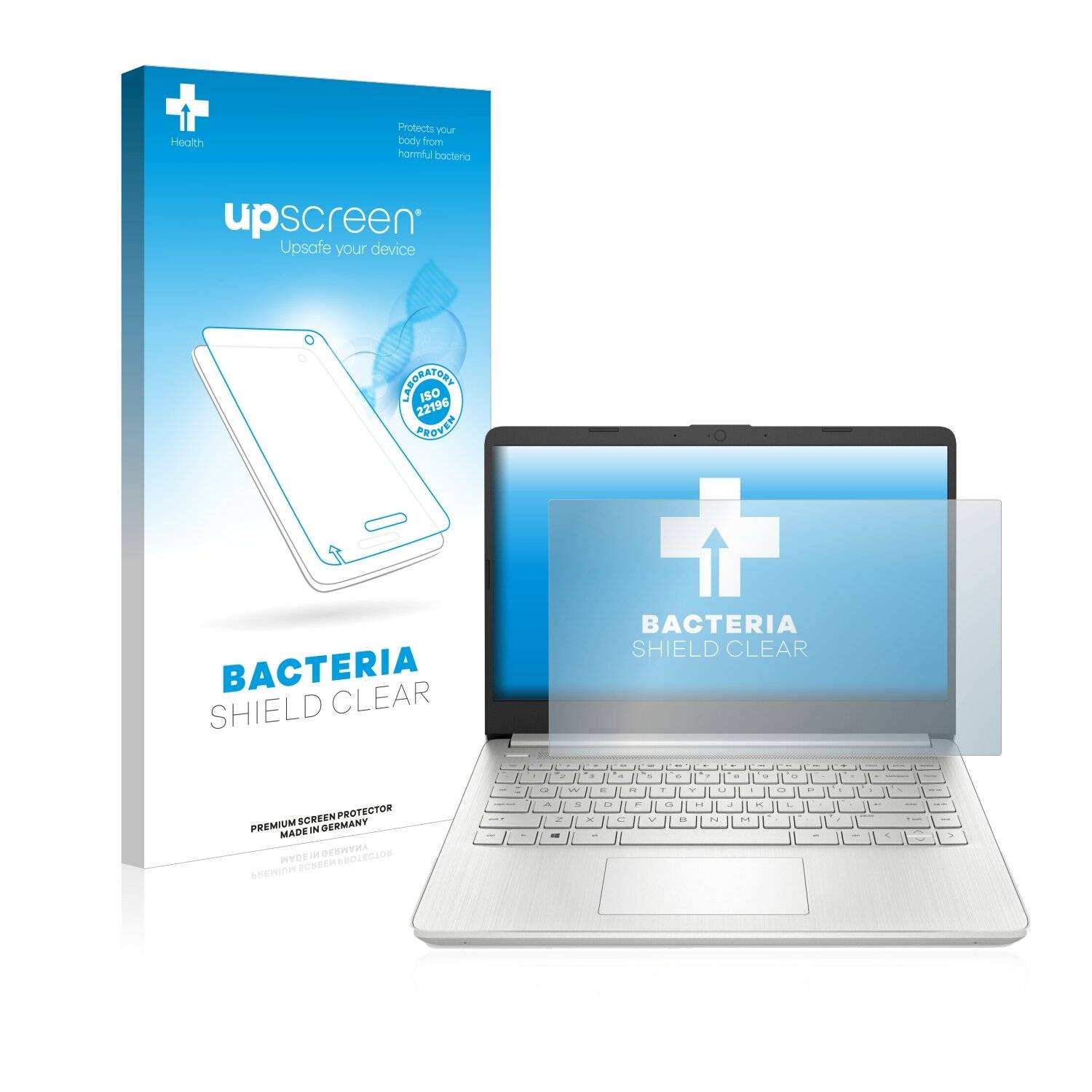 upscreen Bacteria Shield Clear Premium Antibakterielle Displayschutzfolie für HP