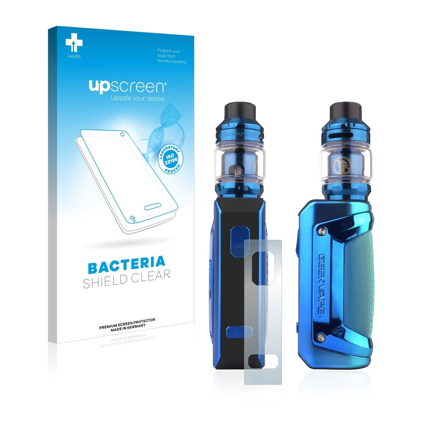 upscreen Bacteria Shield Clear Premium Antibakterielle Displayschutzfolie für GeekVape Aegis