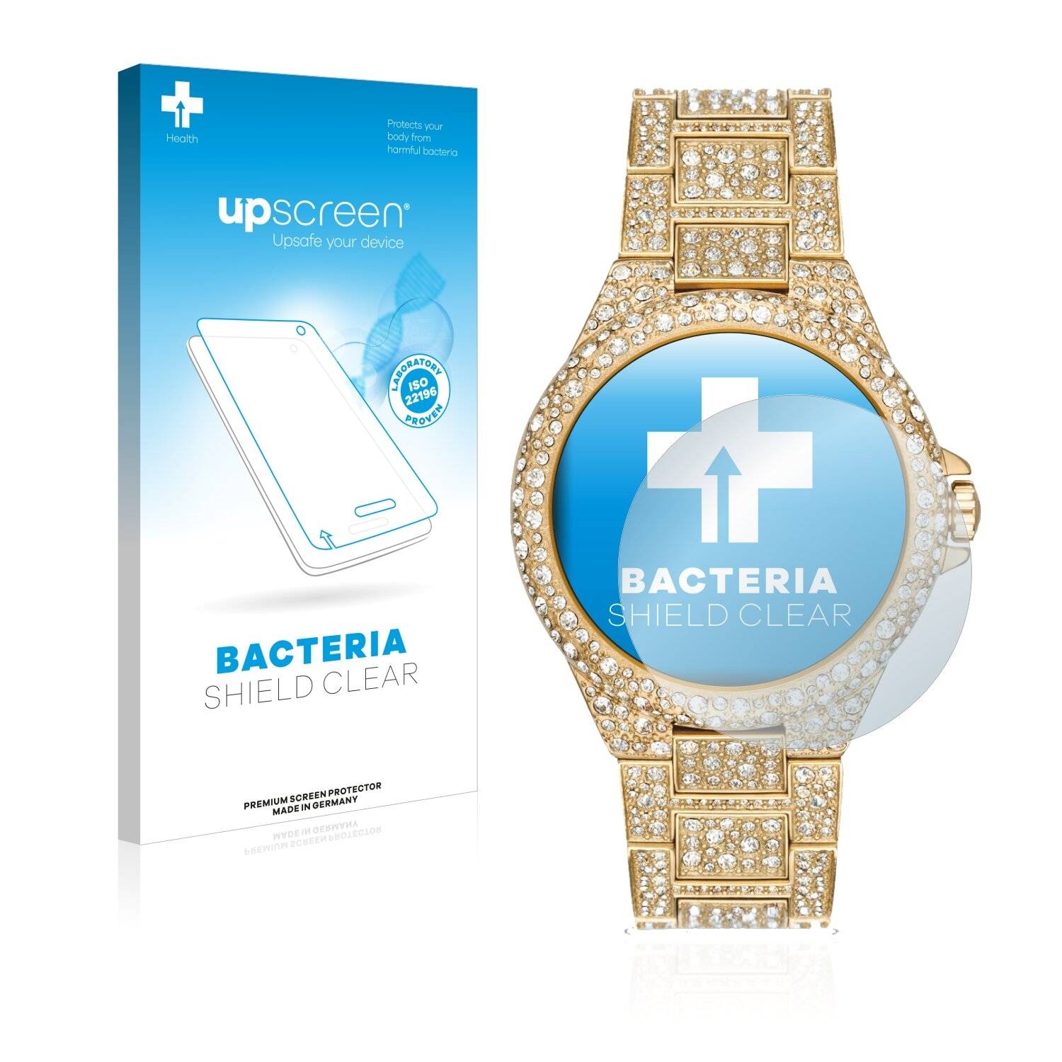 upscreen Bacteria Shield Clear Premium Antibakterielle Displayschutzfolie für Michael Kors