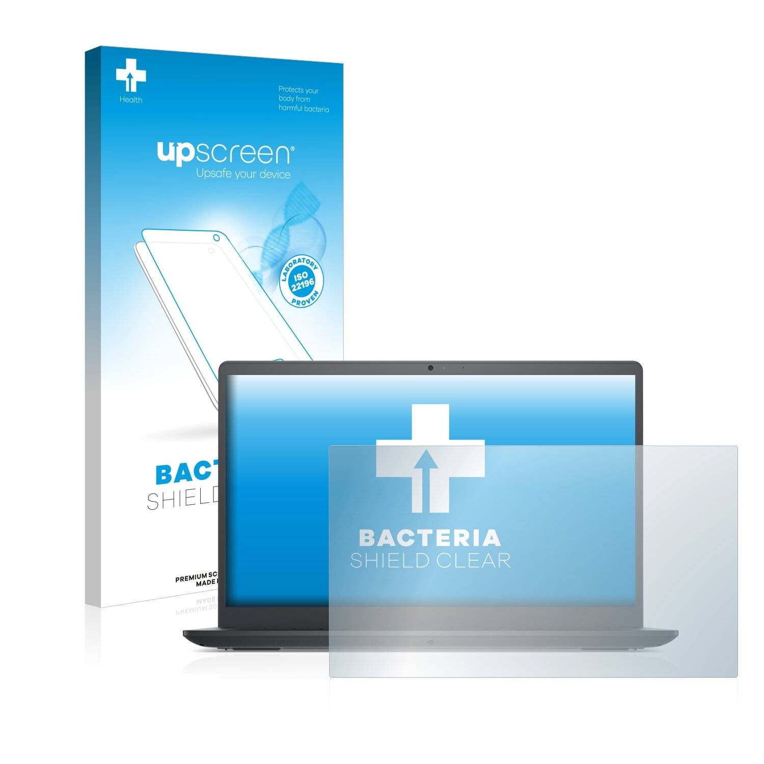 upscreen Bacteria Shield Clear Premium Antibakterielle Displayschutzfolie für Dell Vostro