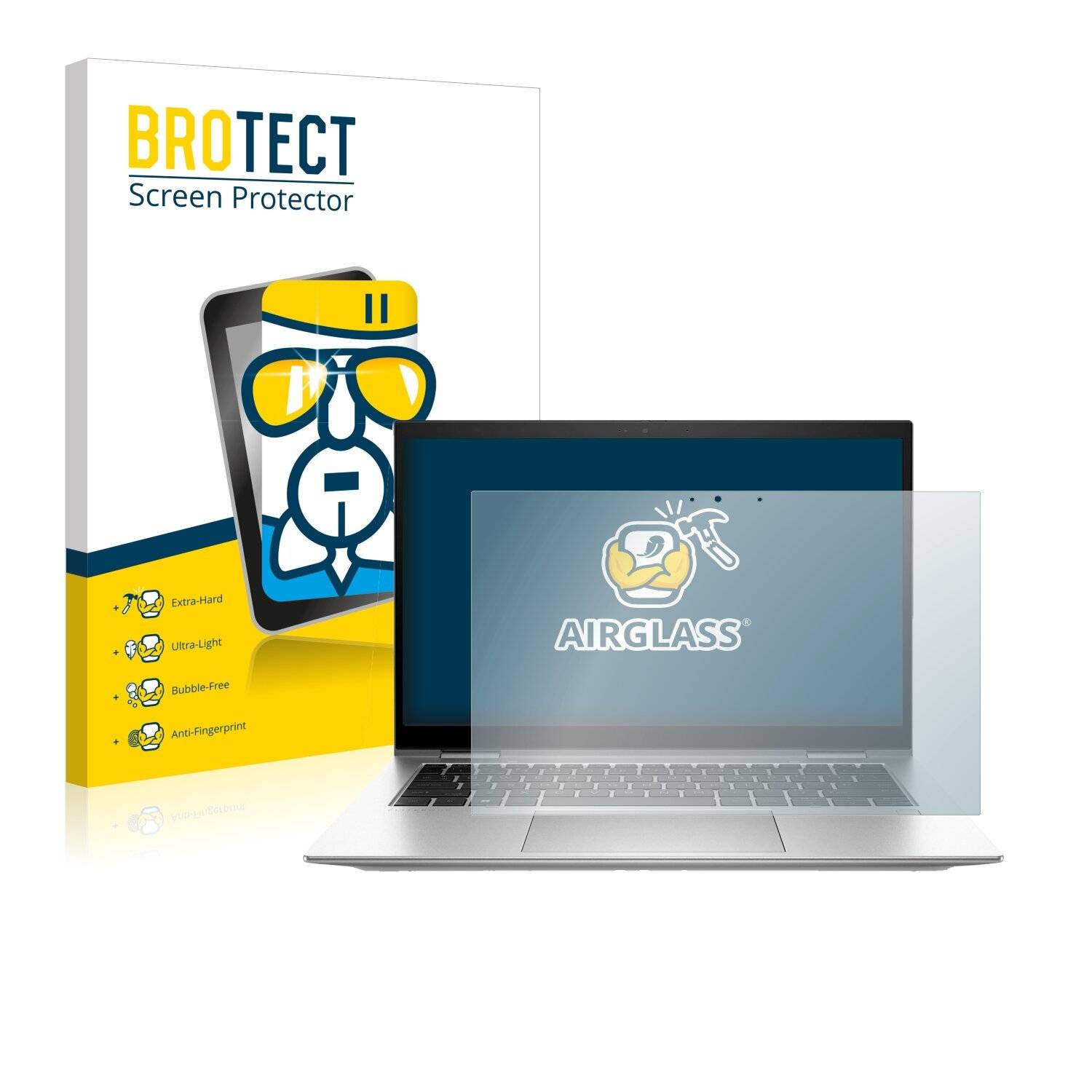 BROTECT AirGlass Schutzglas Folie für HP EliteBook x360 1040