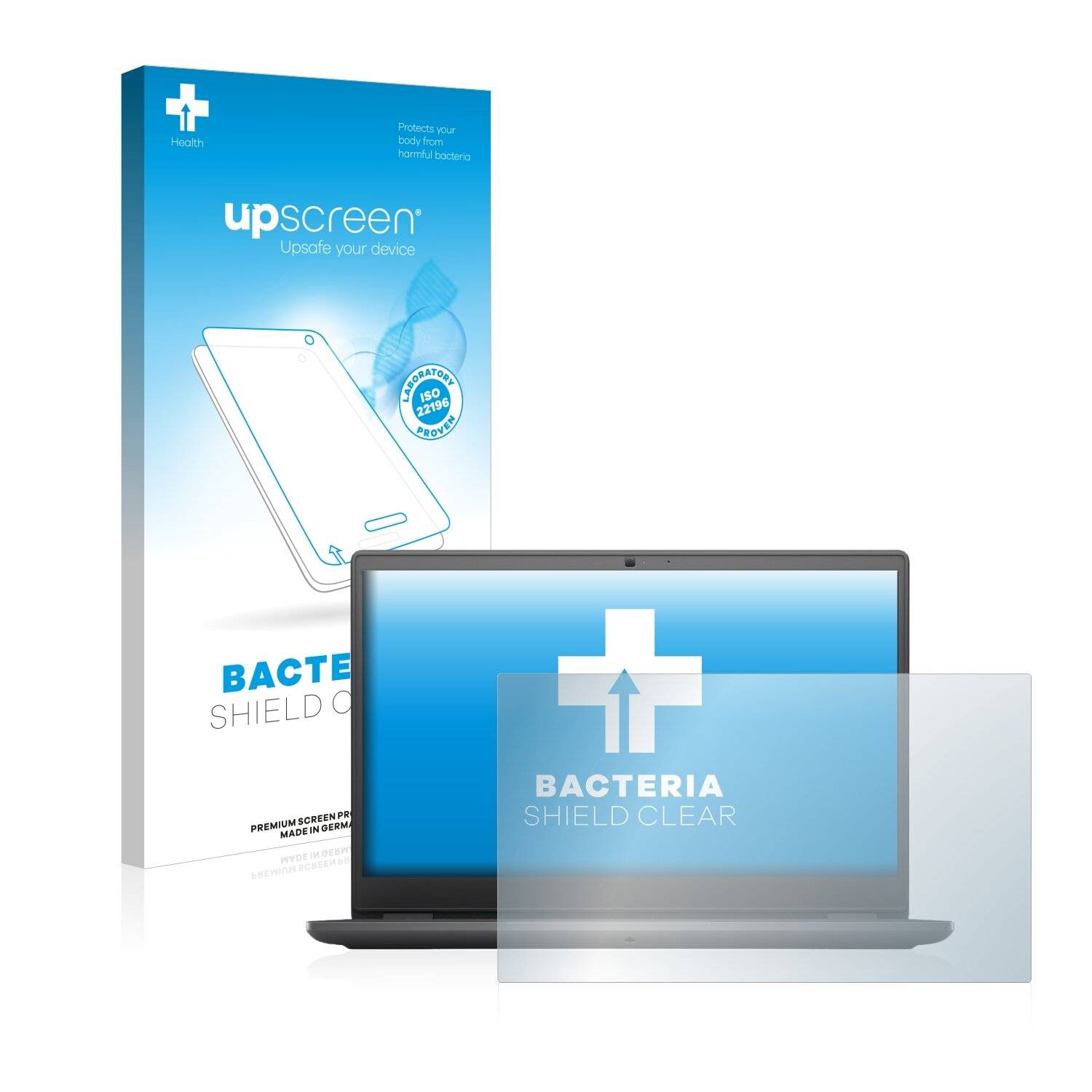 upscreen Bacteria Shield Clear Premium Antibakterielle Displayschutzfolie für Dell Latitude