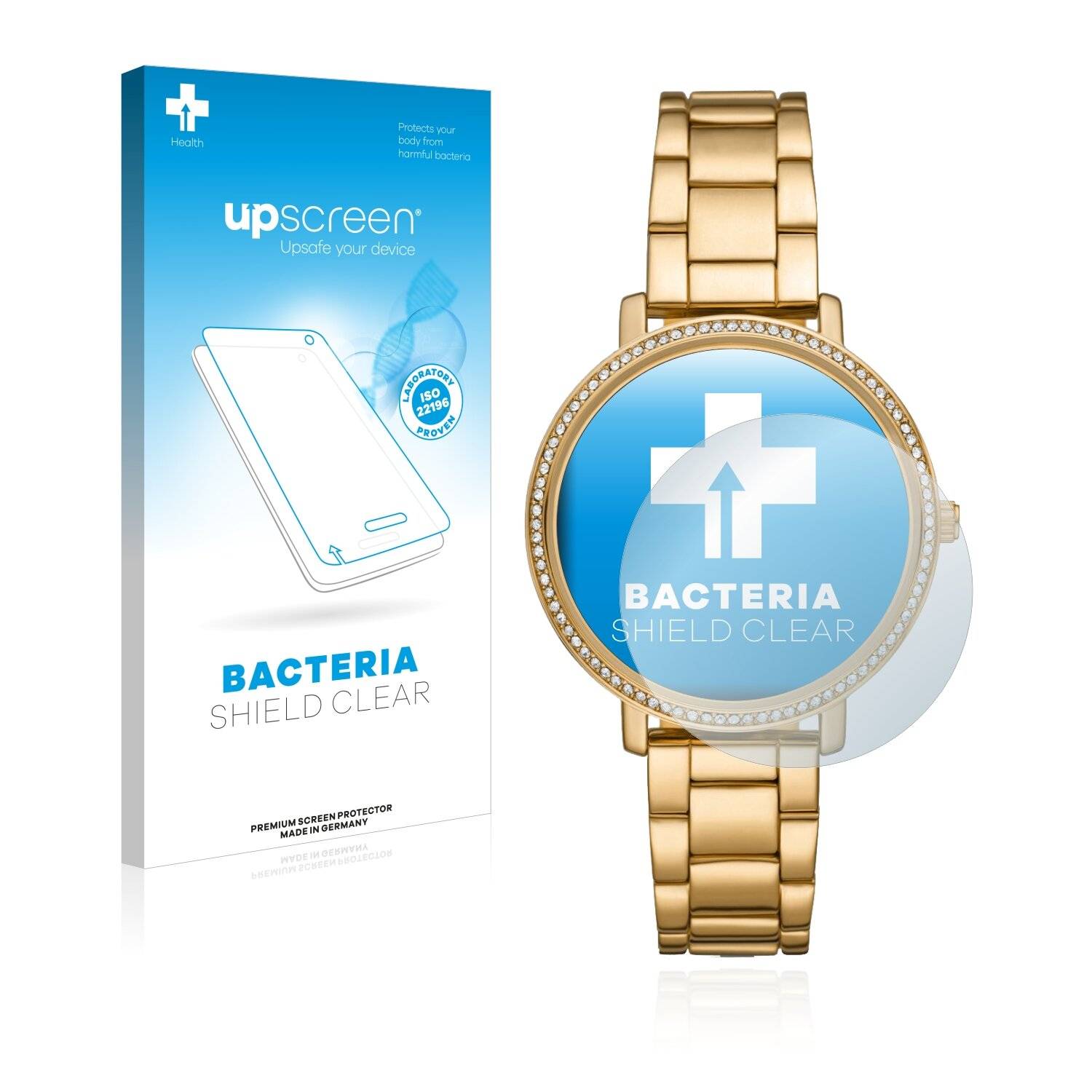 upscreen Bacteria Shield Clear Premium Antibakterielle Displayschutzfolie für Michael Kors