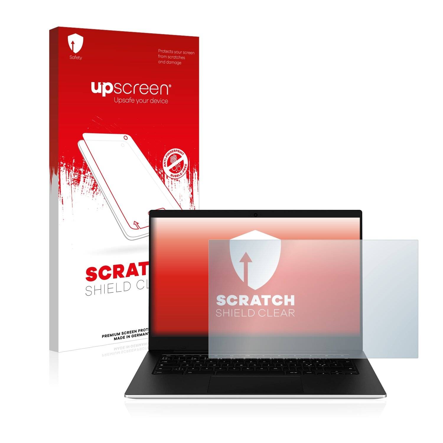 upscreen Scratch Shield Clear Premium Displayschutzfolie für Samsung Galaxy Chromebook Go