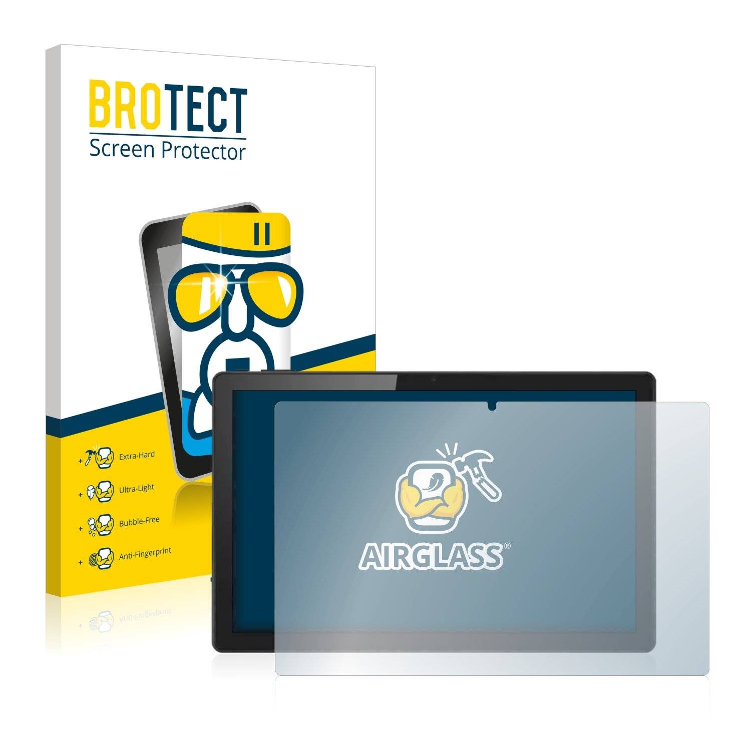 BROTECT AirGlass Flexible Schutz Glas Folie für Acer ACTAB1422 10.3" Klar Transparent