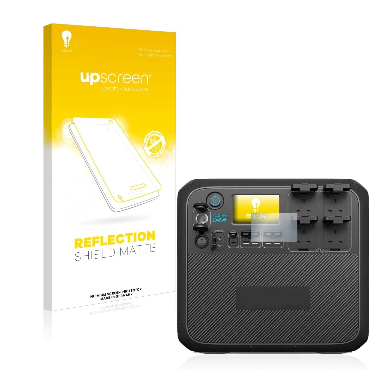upscreen Reflection Shield Matte Premium Displayschutzfolie für Bluetti