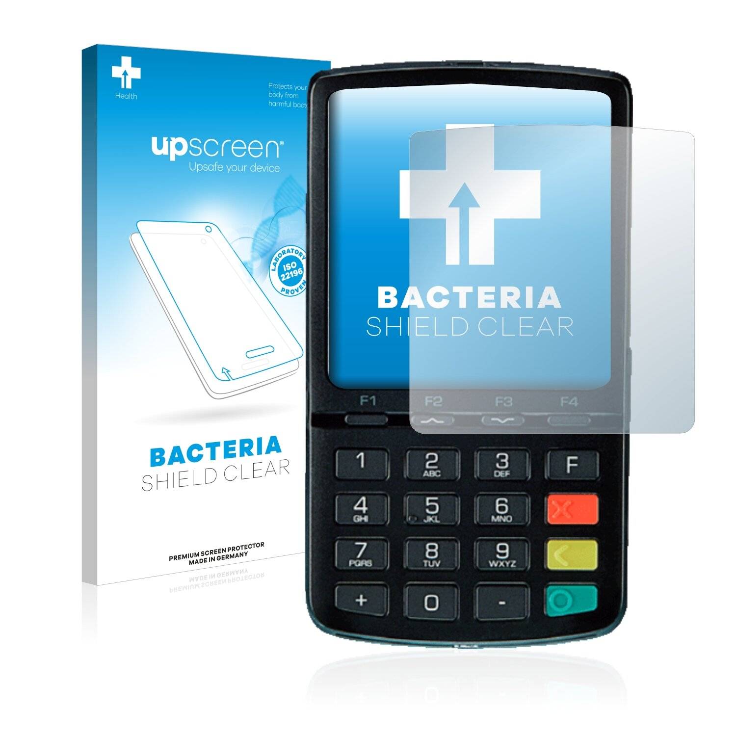 upscreen Bacteria Shield Clear Premium Antibakterielle Displayschutzfolie für Ingenico