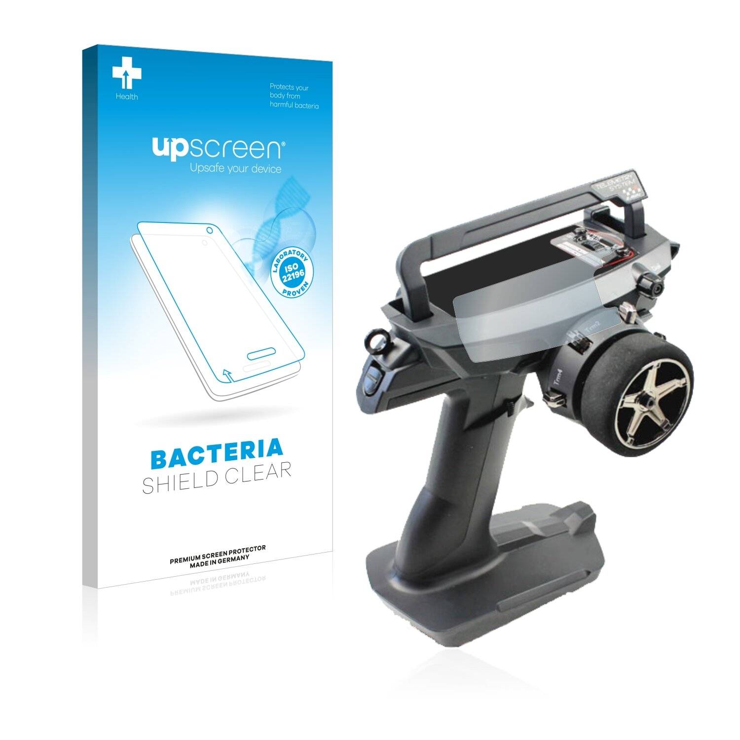 upscreen Bacteria Shield Clear Premium Antibakterielle Displayschutzfolie für Sanwa MT 44 /