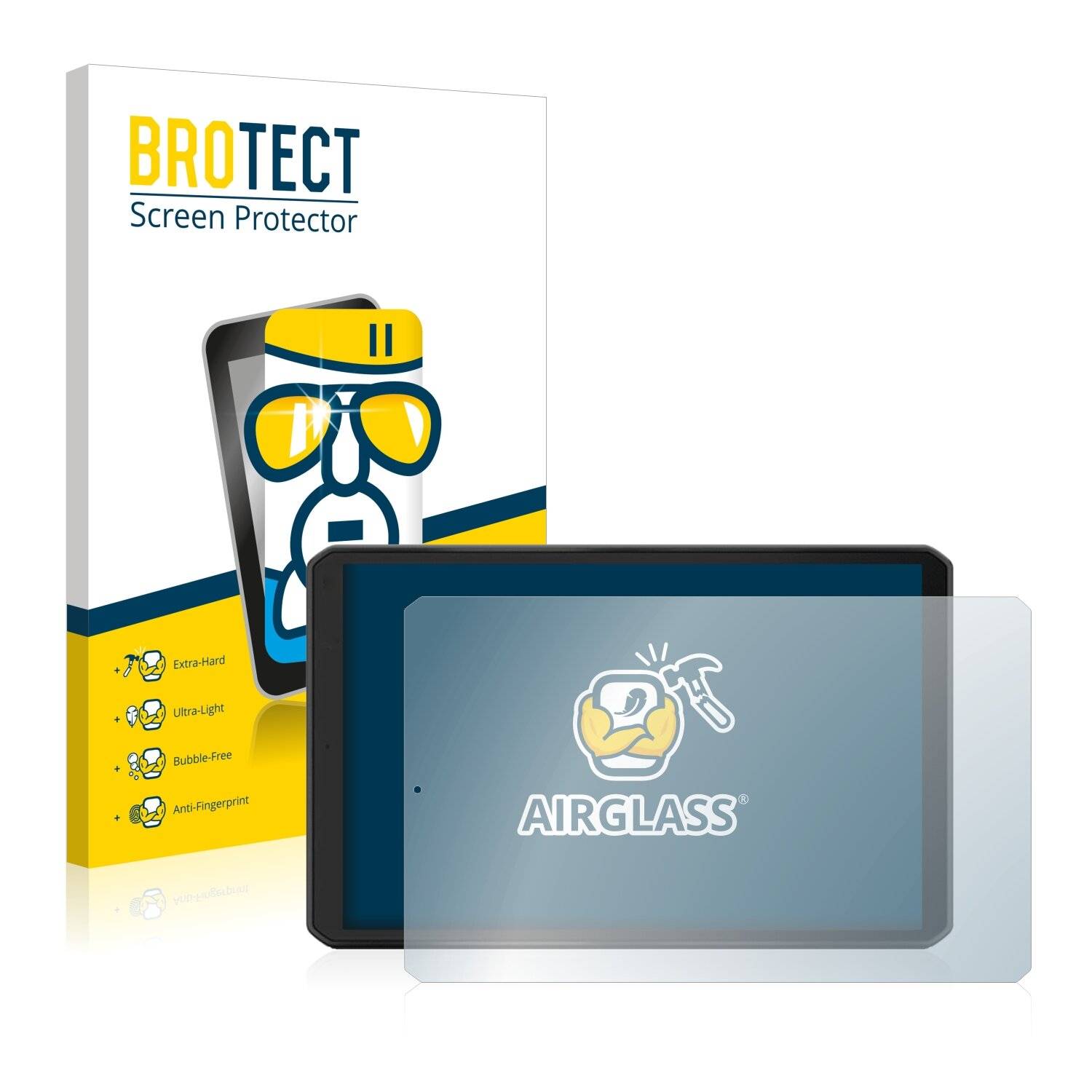 BROTECT AirGlass Flexible Schutz Glas Folie für Garmin dezl LGV810 Klar Transparent