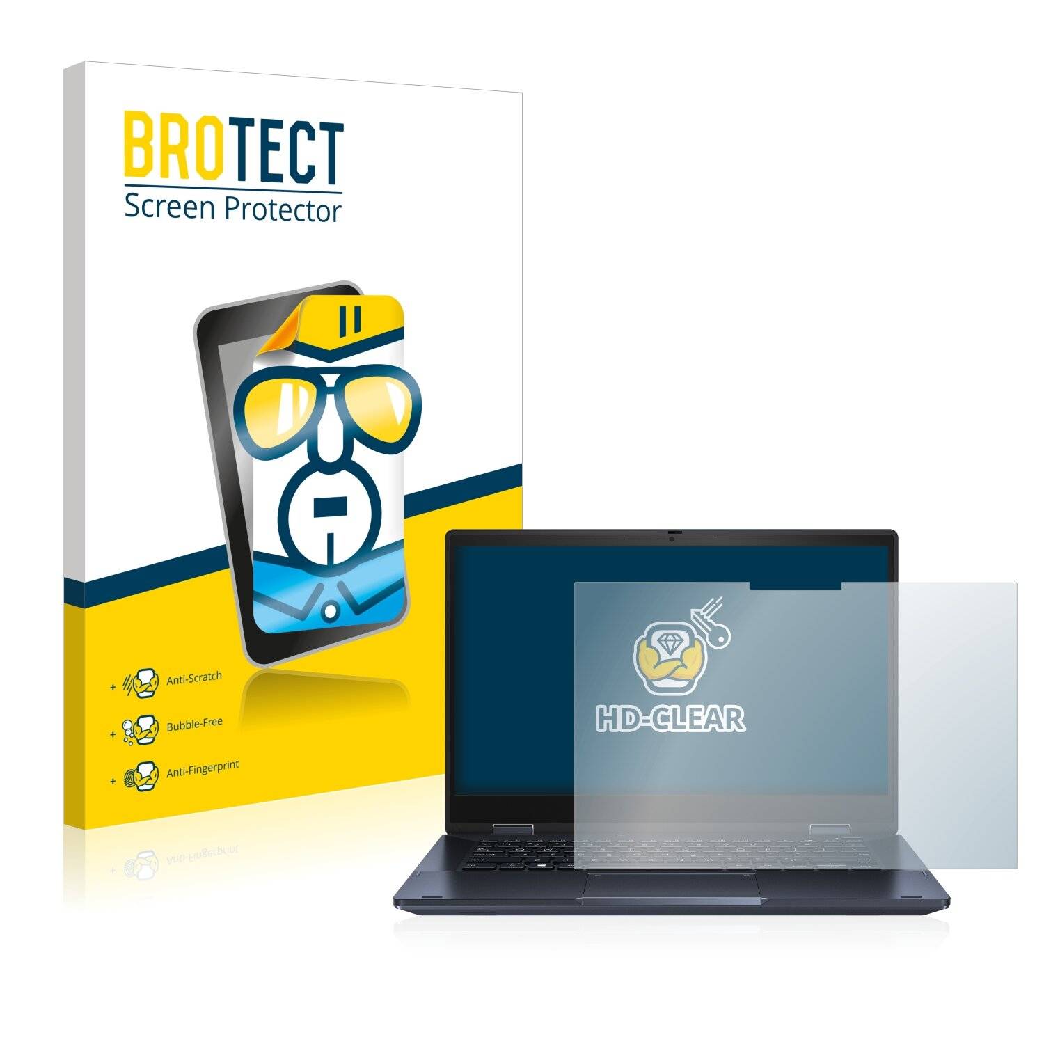 BROTECT Schutzfolie für ASUS ExpertBook B3 Flip B3402 Folie Klar Transparent