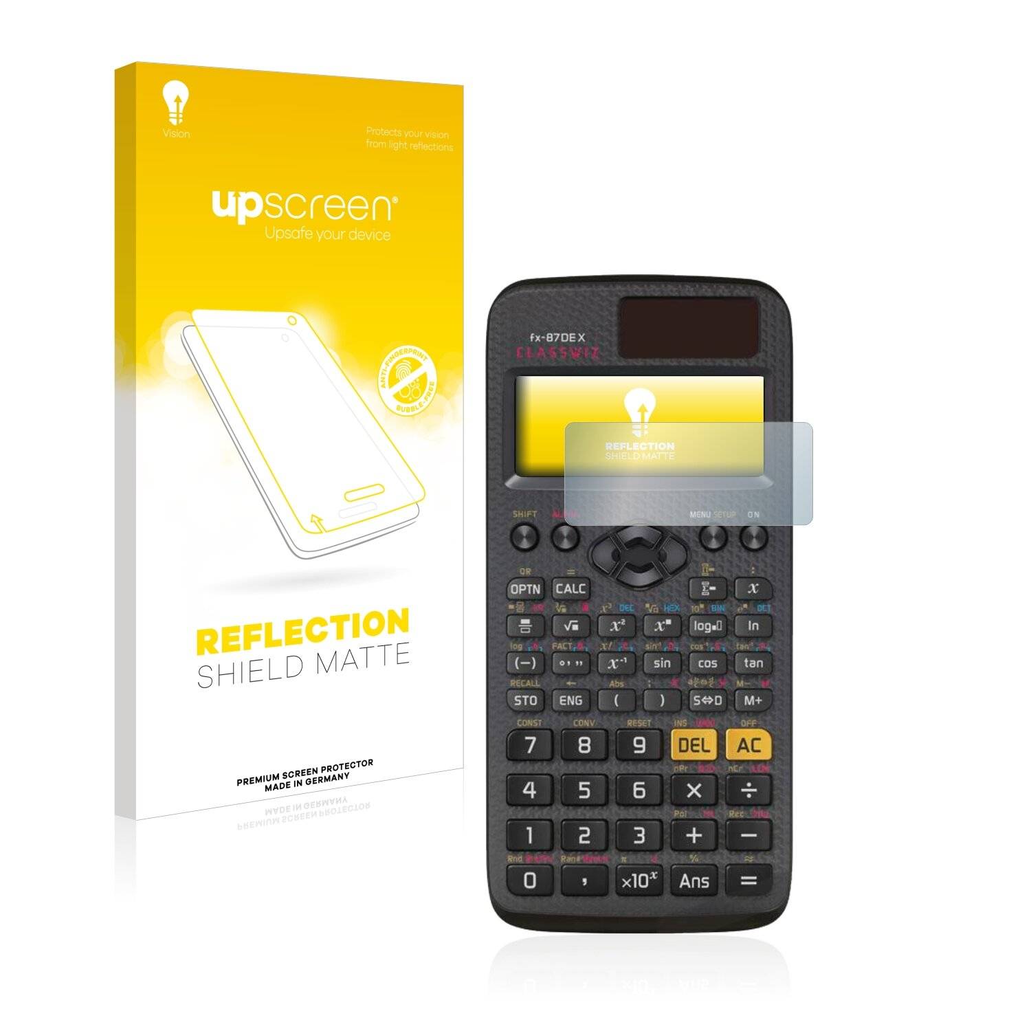upscreen Reflection Shield Matte Premium Displayschutzfolie für Casio FX 87DE