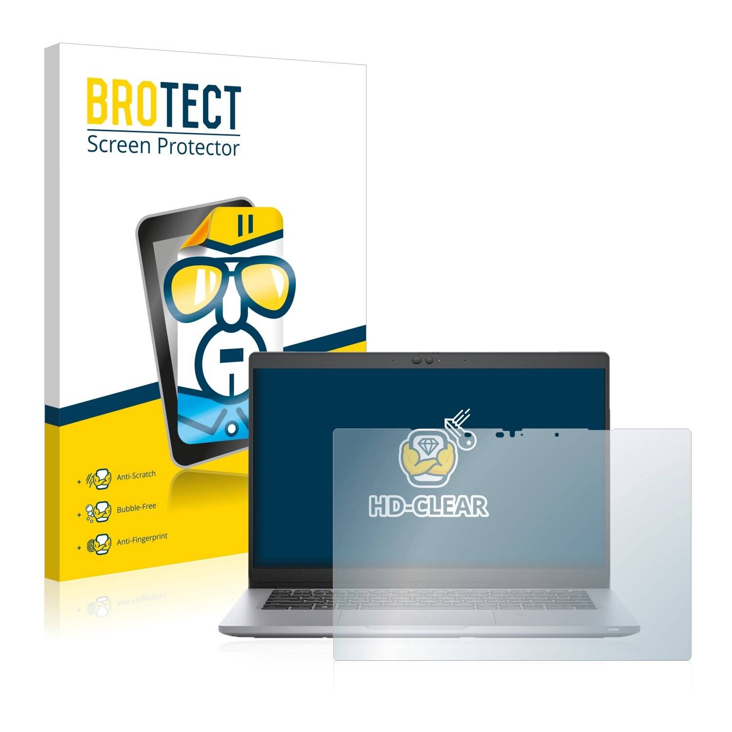 BROTECT Schutzfolie für Dell Latitude 5320 2-in-1 Touch Folie Klar Transparent