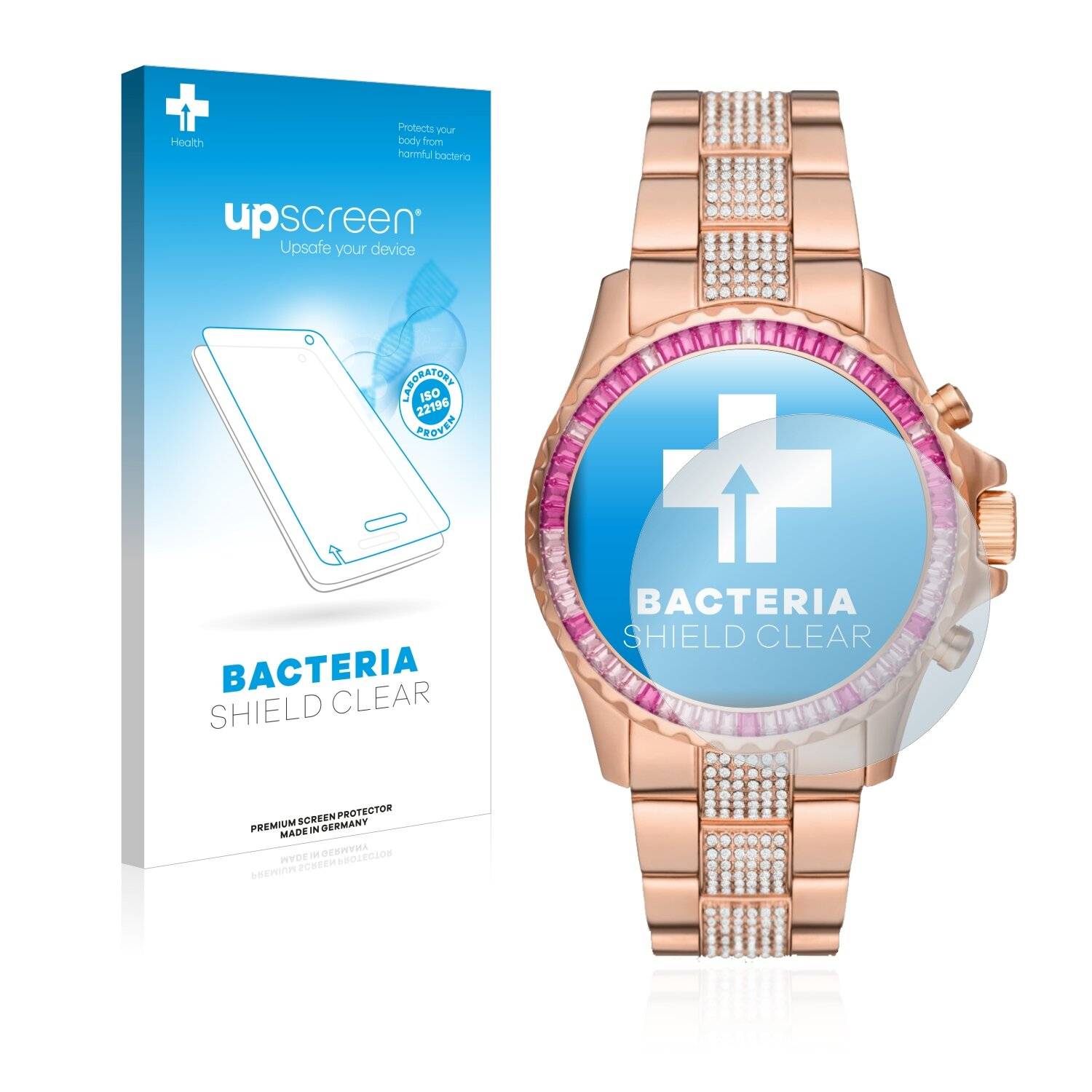 upscreen Bacteria Shield Clear Premium Antibakterielle Displayschutzfolie für Michael Kors