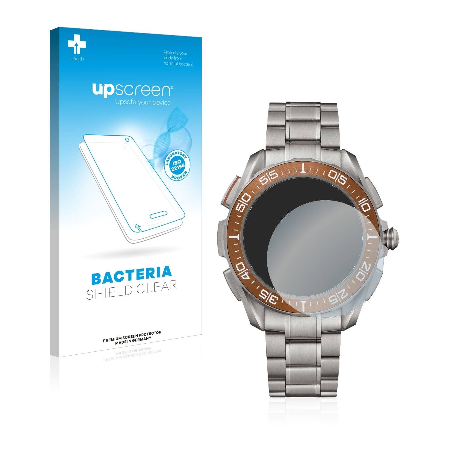 upscreen Bacteria Shield Clear Premium Antibakterielle Displayschutzfolie für Omega