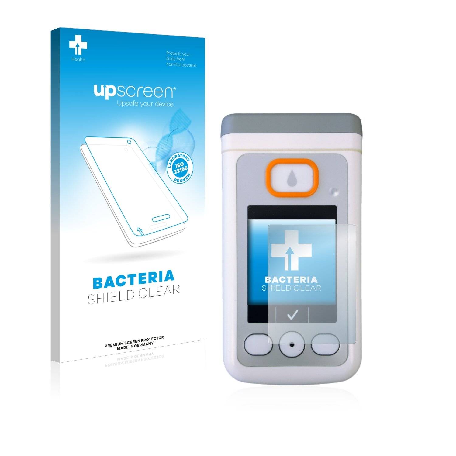 upscreen Bacteria Shield Clear Premium Antibakterielle Displayschutzfolie für D-mine