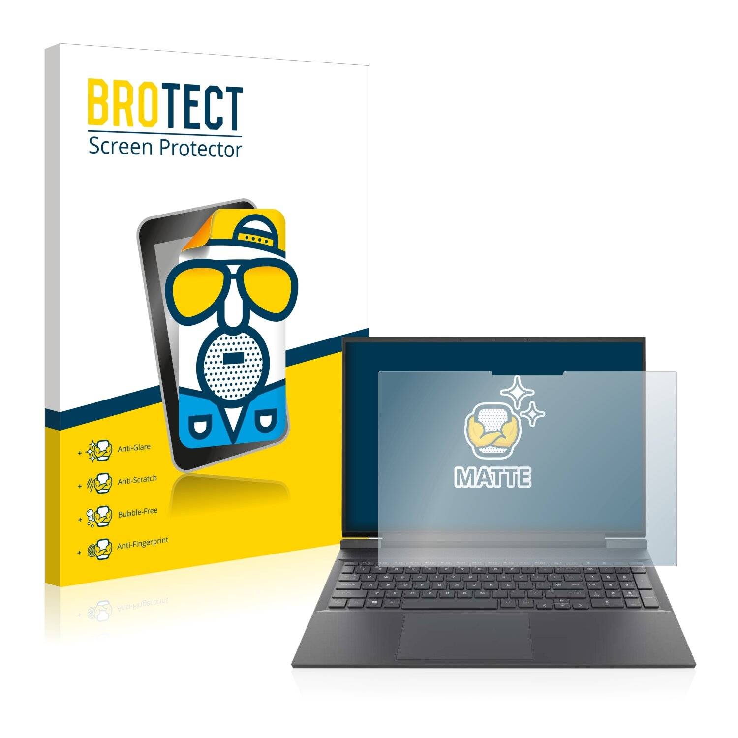 BROTECT Matte Displayschutzfolie für HP Victus 16-d1023nl - Entspiegelt,