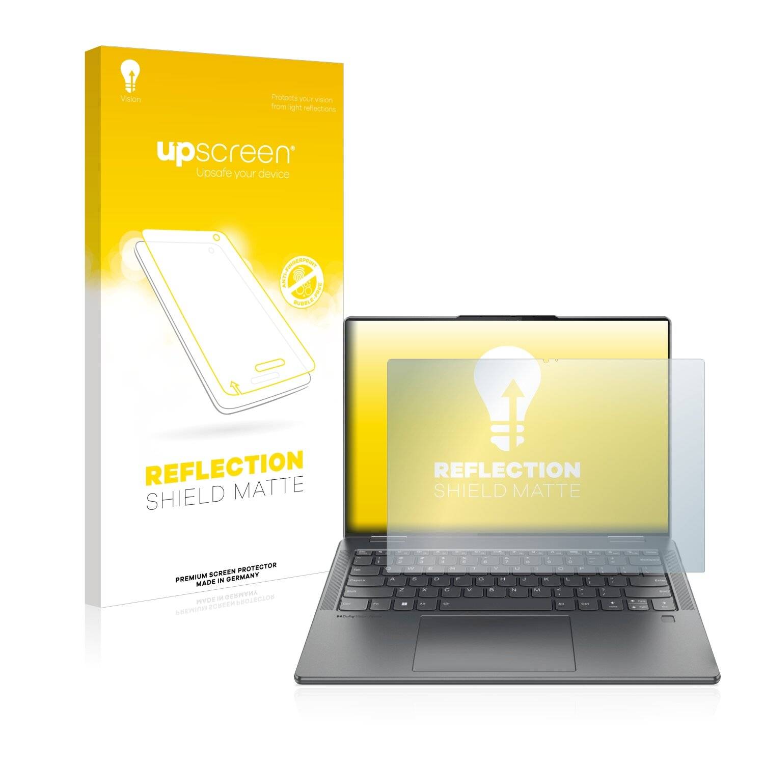 upscreen Schutzfolie für Lenovo Yoga 7i 14" 2-in-1 16:10 Folie Matt Entspiegelt Anti-Reflex