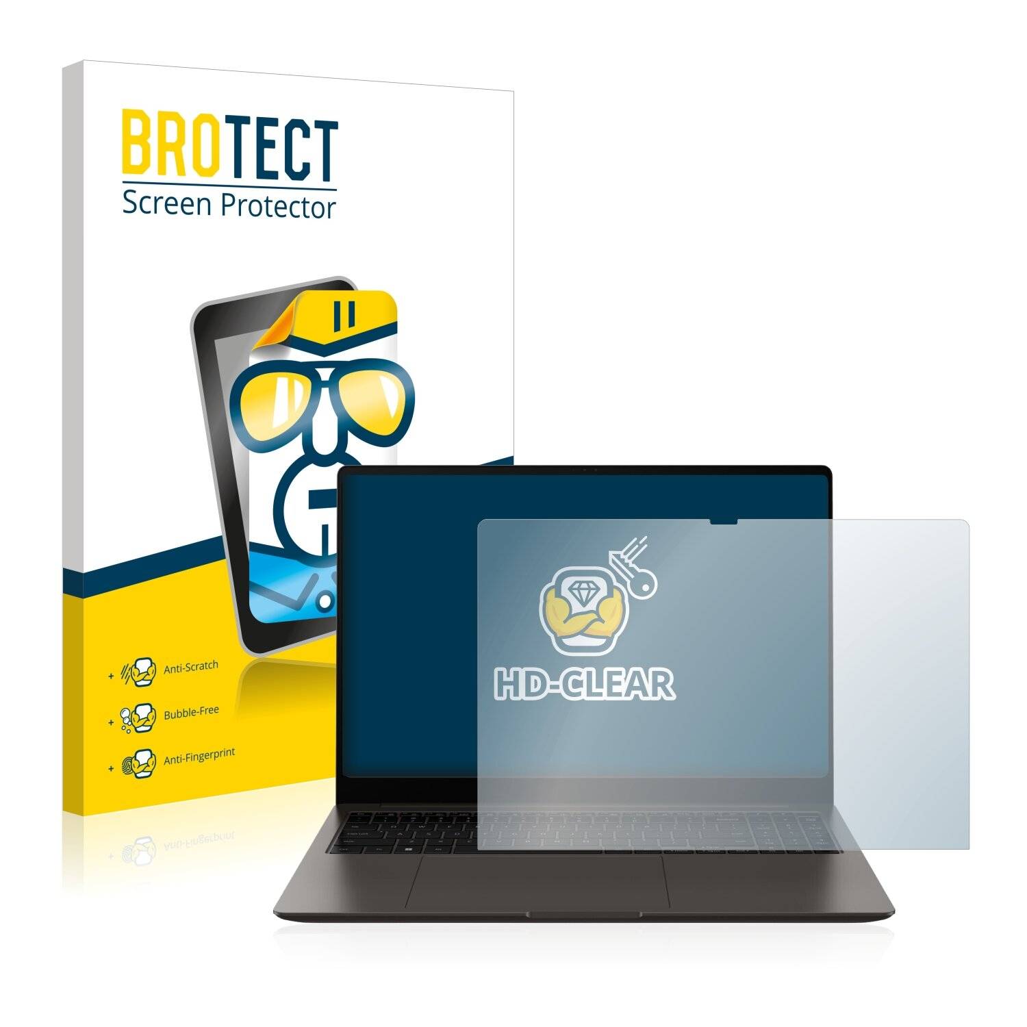 BROTECT Schutzfolie für Samsung Galaxy Book3 Ultra 16" Folie Klar Transparent