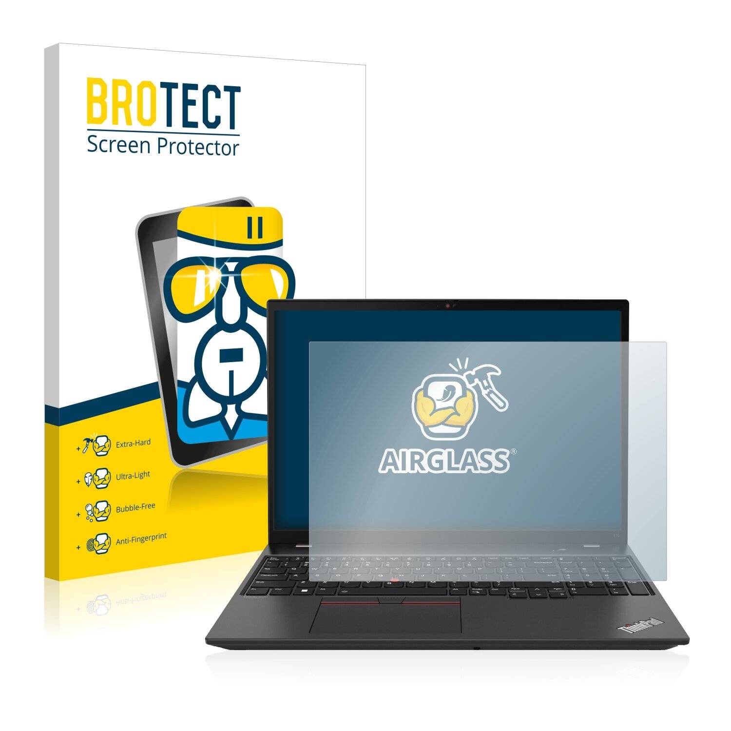 BROTECT AirGlass Schutzglas Folie für Lenovo ThinkPad T16 Gen 1