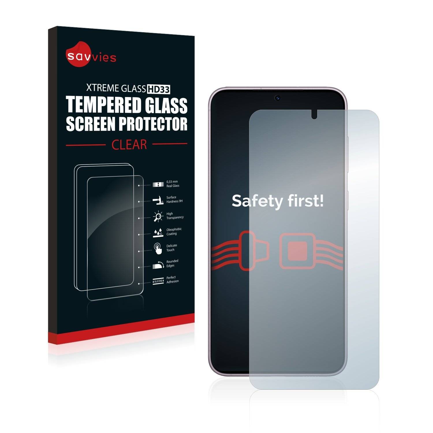 Savvies Schutzglas für Samsung Galaxy S23 Plus Echtglas 9H-Härte klar