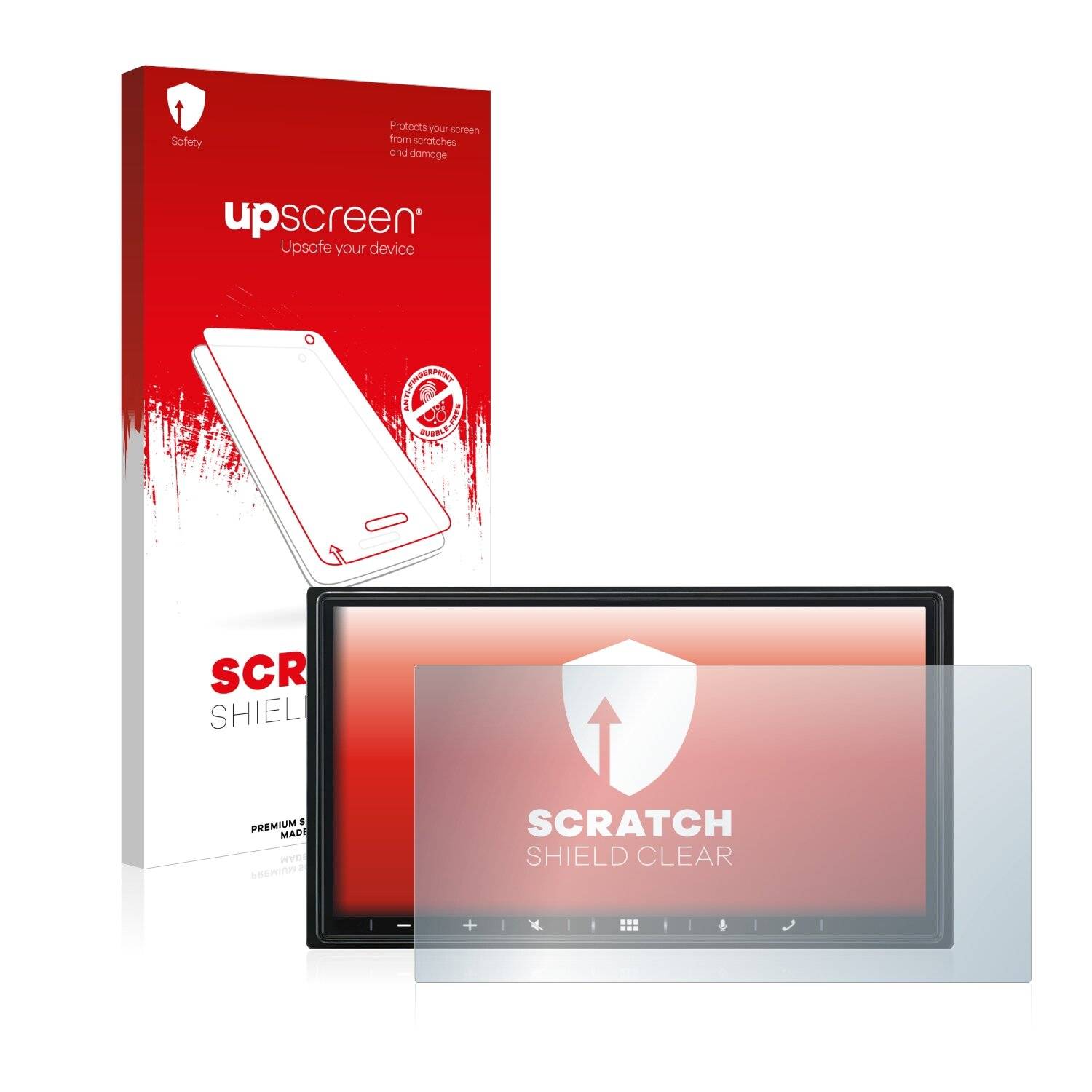 upscreen Schutzfolie für Alpine iLX-W690D Kratzschutz Anti-Fingerprint Klar