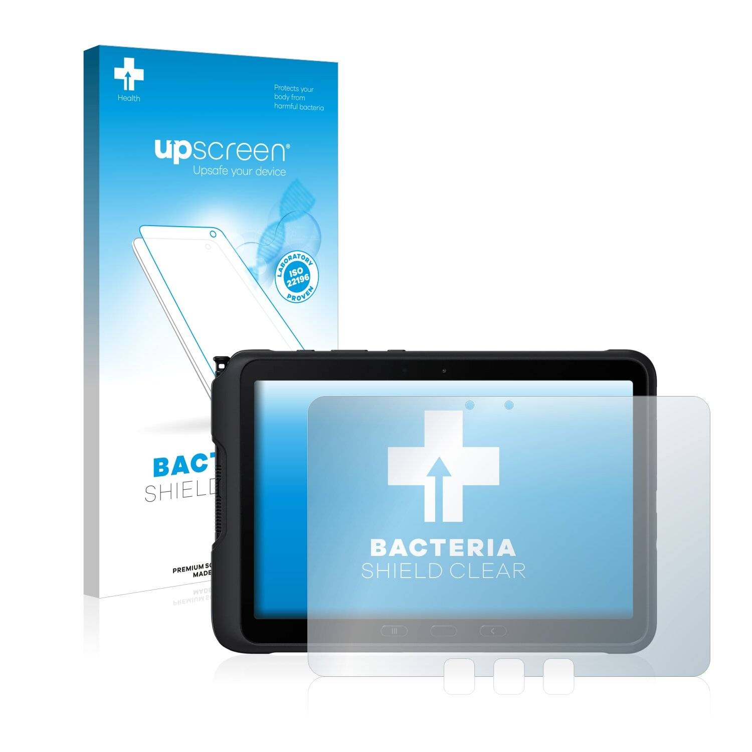 upscreen Bacteria Shield Clear Premium Antibakterielle Displayschutzfolie für Samsung Galaxy
