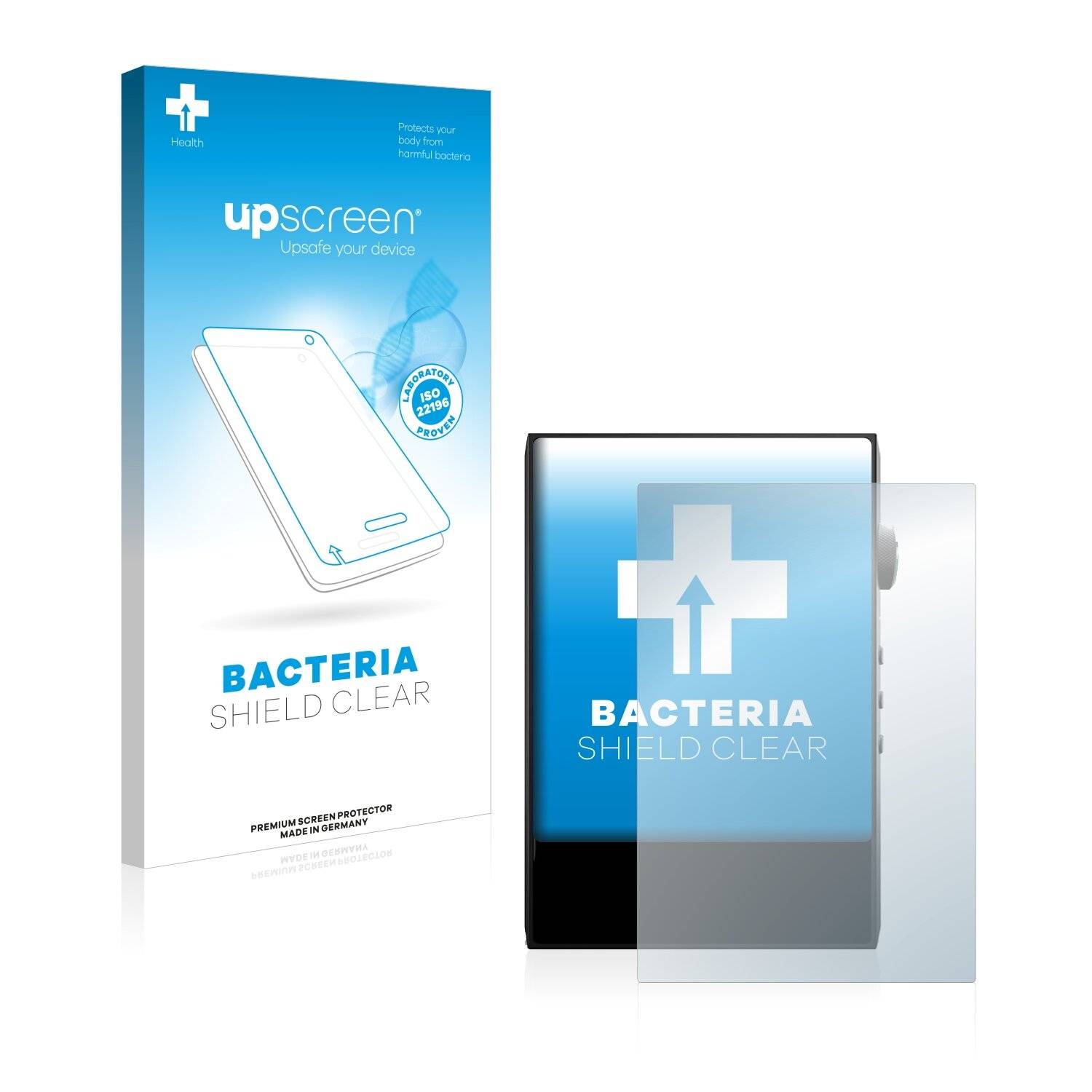 upscreen Bacteria Shield Clear Premium Antibakterielle Displayschutzfolie für Hiby