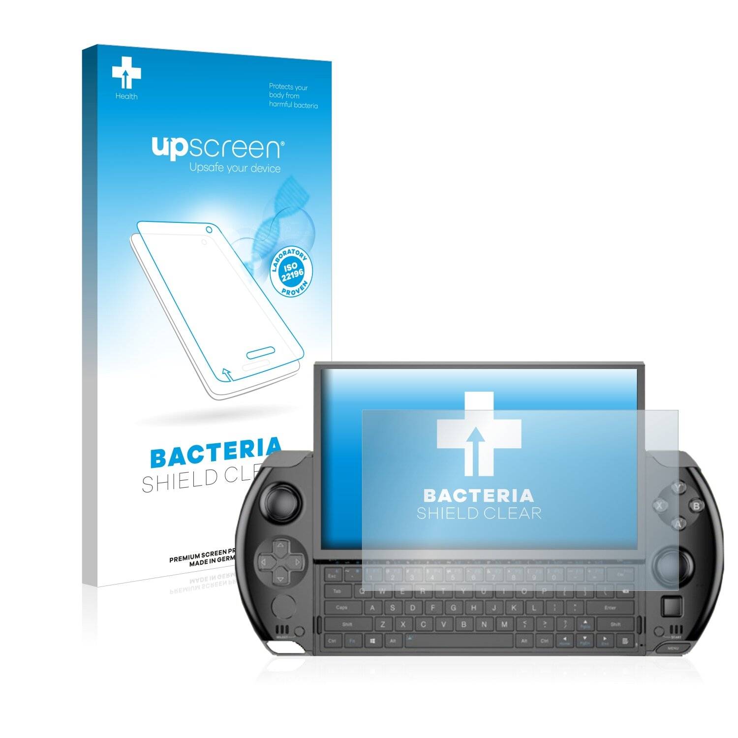 upscreen Bacteria Shield Clear Premium Antibakterielle Displayschutzfolie für GPD Win