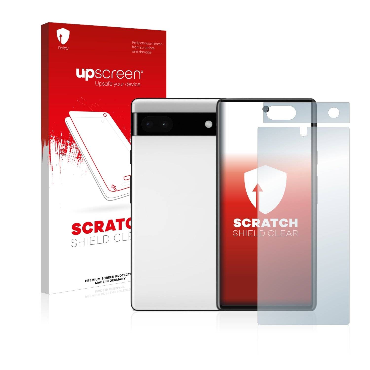 upscreen Schutzfolie für Google Pixel 6a (Display+Kamera) Kratzschutz Anti-Fingerprint Klar
