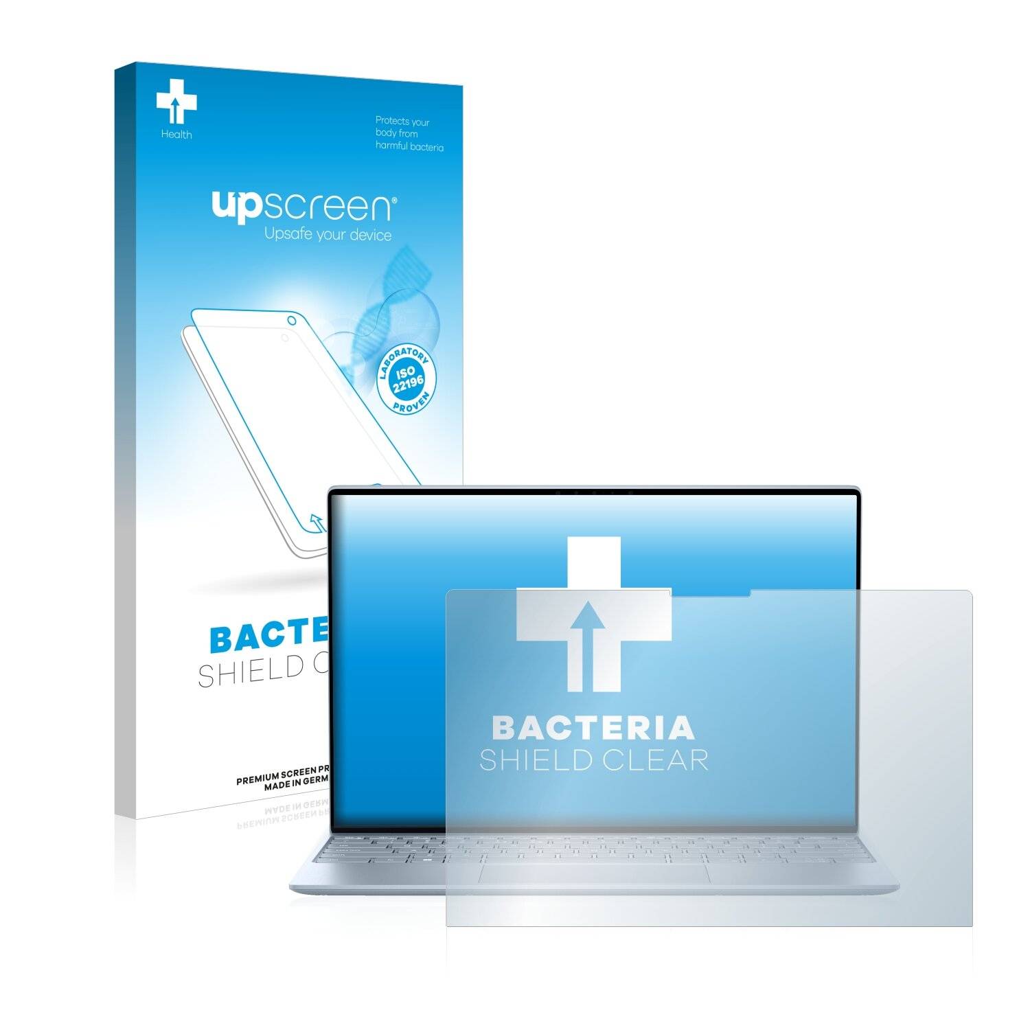 upscreen Bacteria Shield Clear Premium Antibakterielle Displayschutzfolie für Dell XPS 13