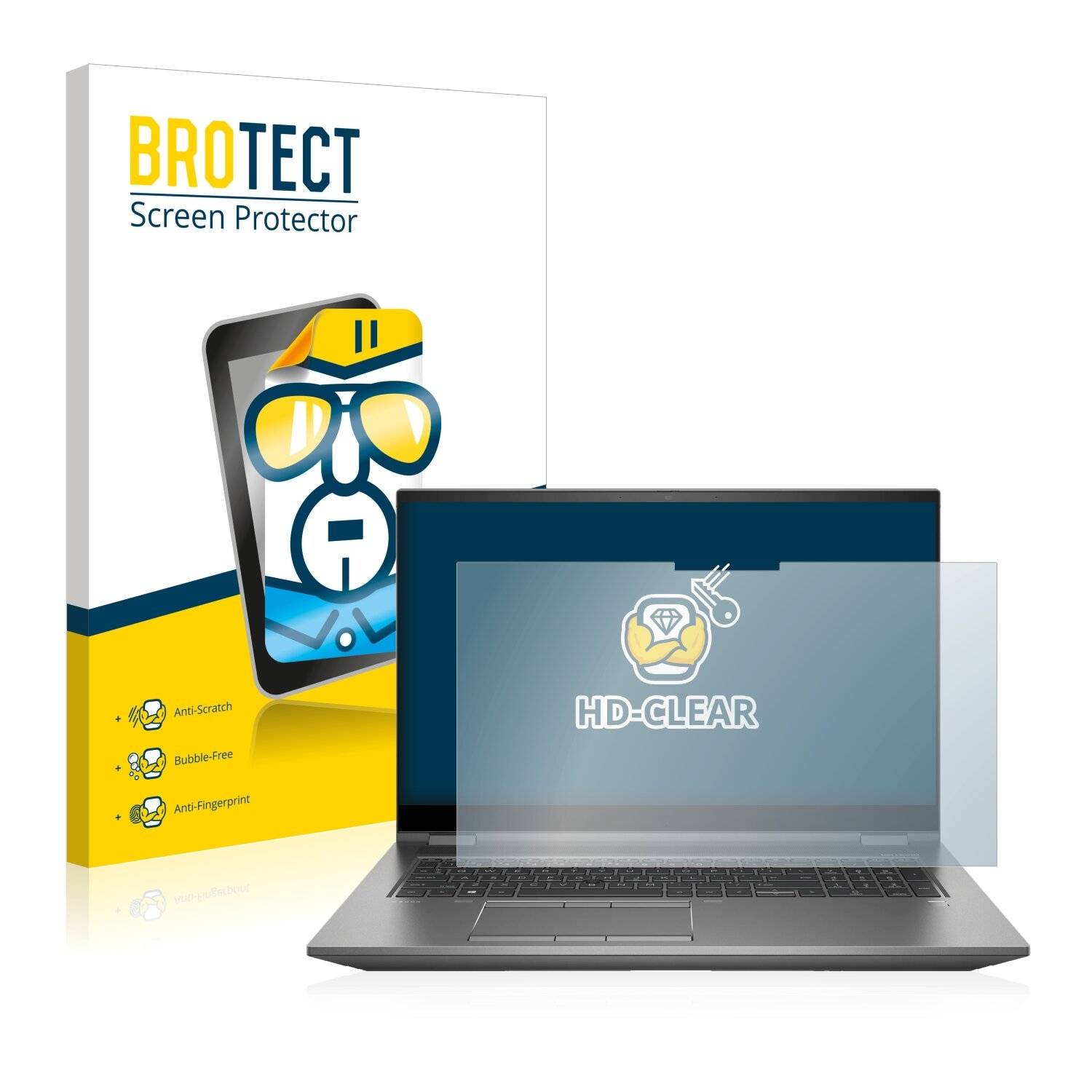 BROTECT HD-Clear Displayschutzfolie für HP ZBook Fury 17.3