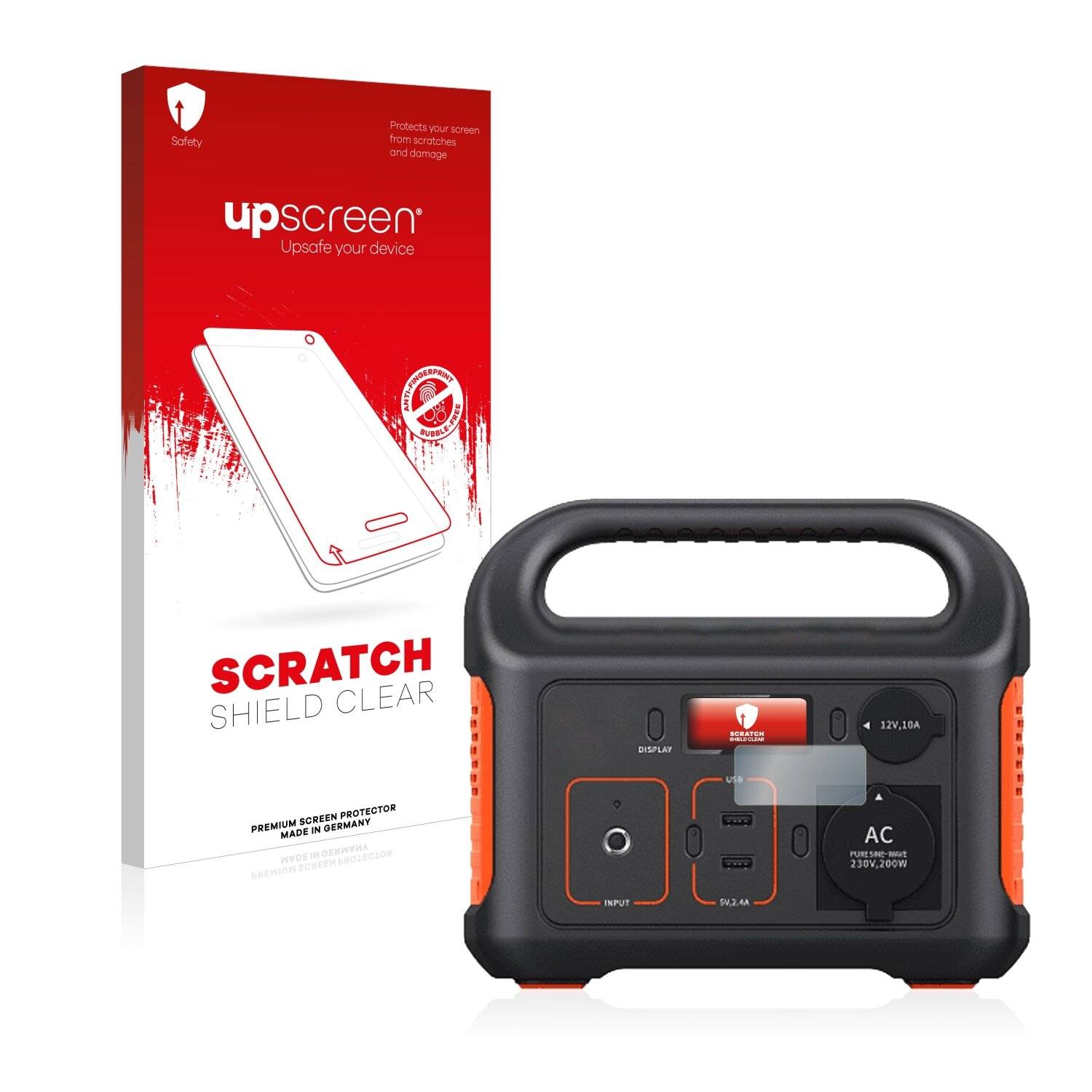 upscreen Scratch Shield Clear Premium Displayschutzfolie für Jackery Explorer