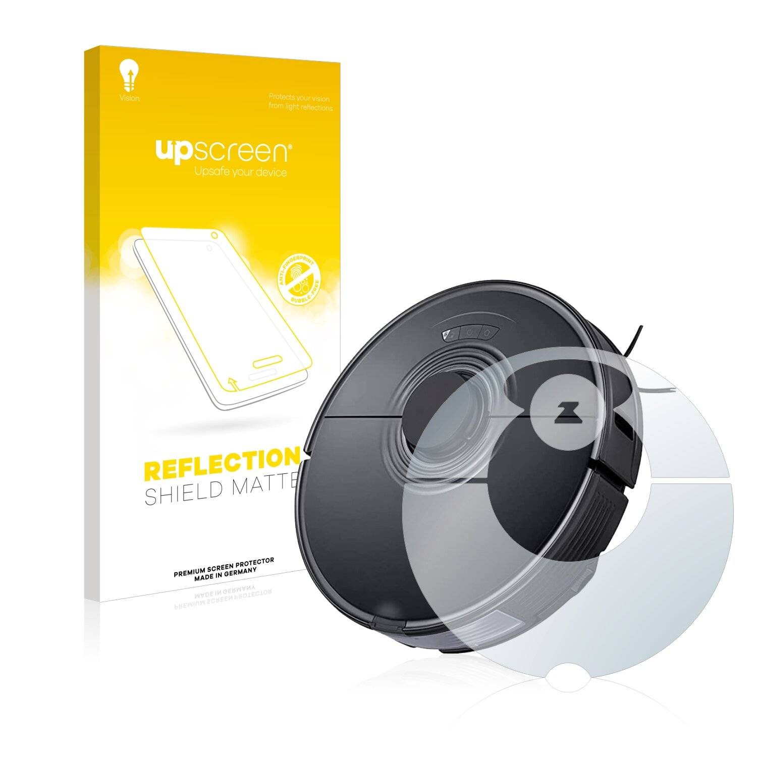 upscreen Reflection Shield Matte Premium Displayschutzfolie für Roborock S