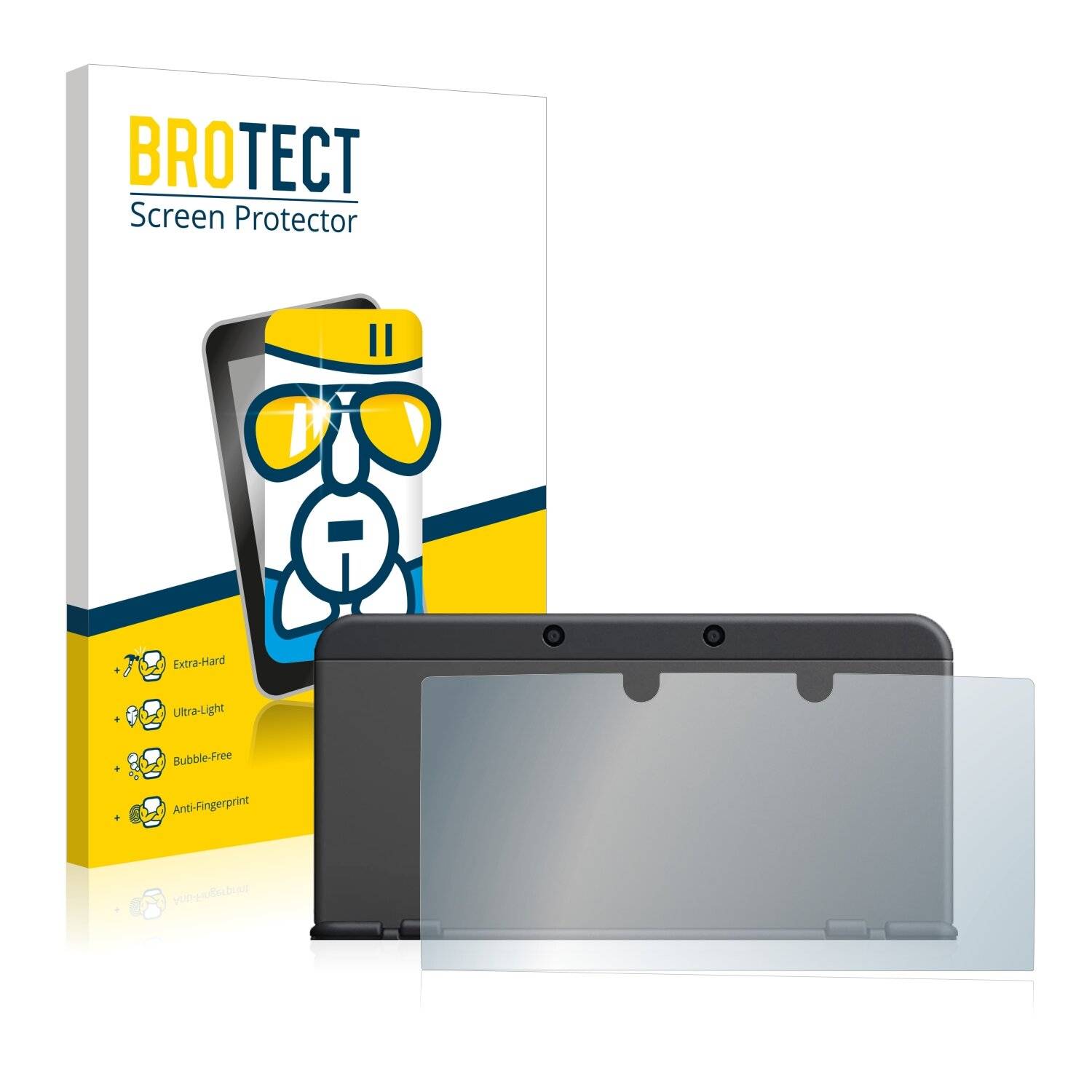 BROTECT AirGlass Schutzglas Folie für Nintendo 3DS