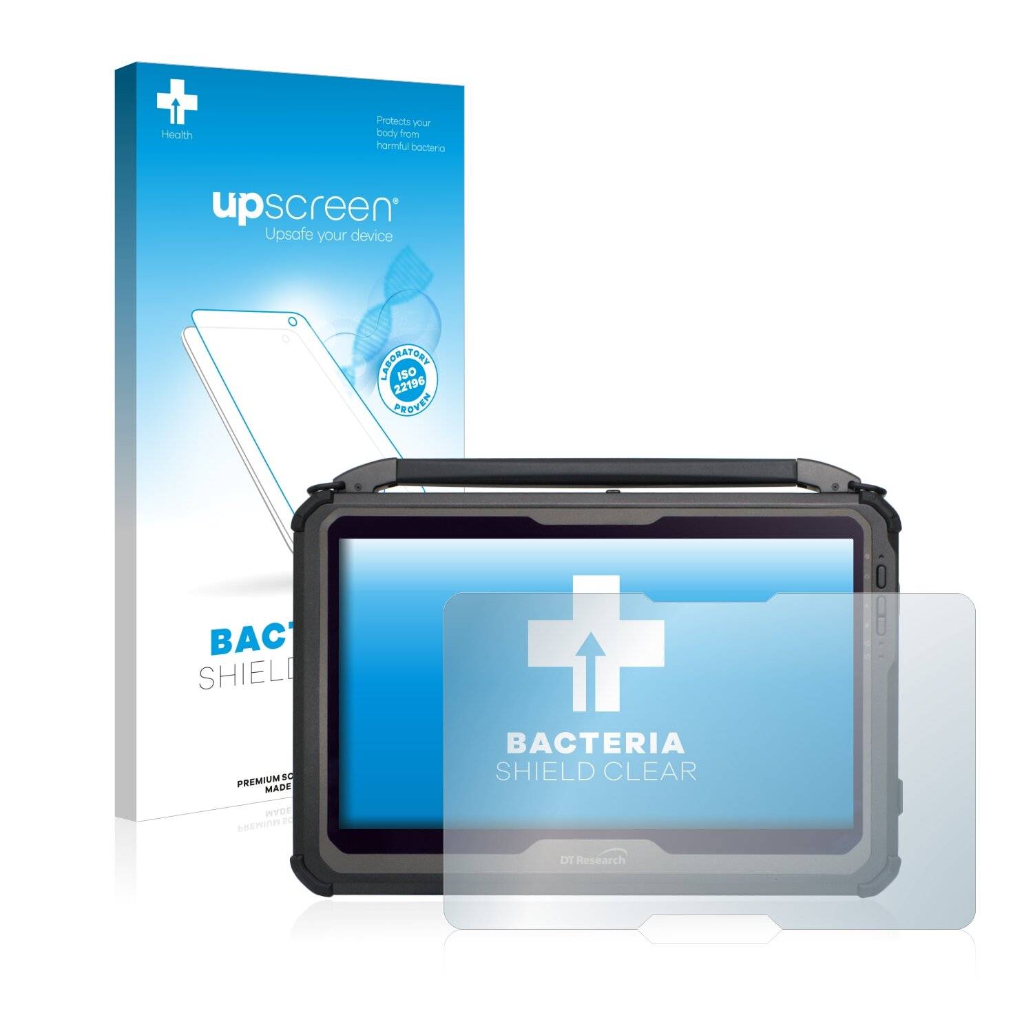 upscreen Bacteria Shield Clear Premium Antibakterielle Displayschutzfolie für DT Research