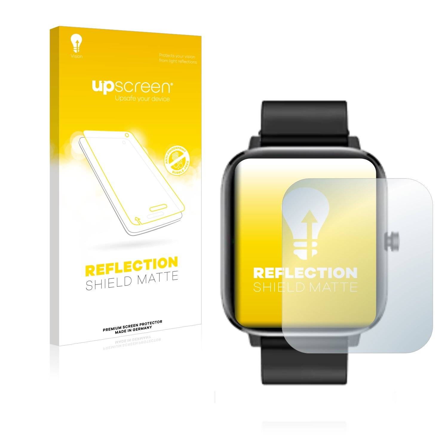 upscreen Reflection Shield Matte Premium Displayschutzfolie für XWatch Pro Elite