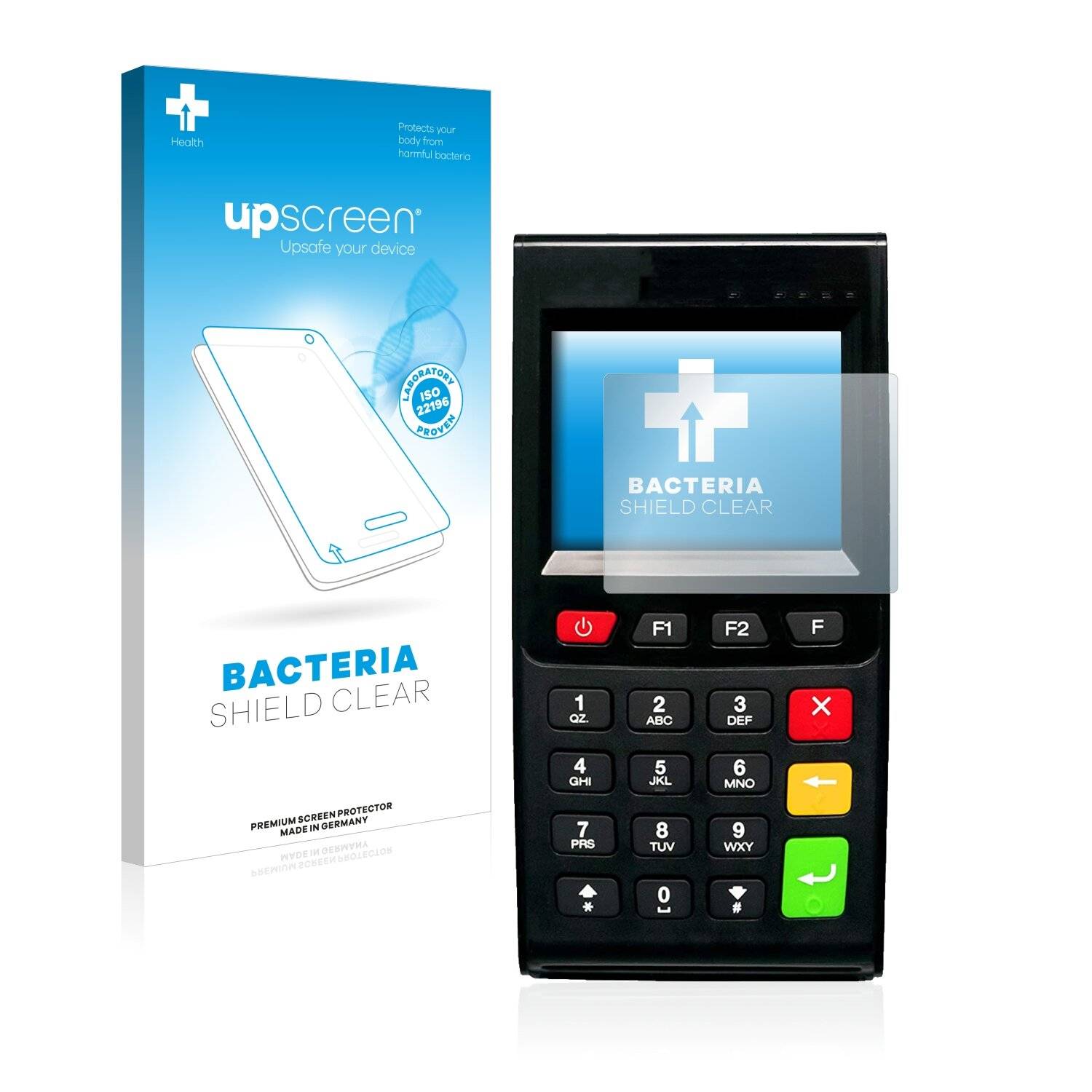 upscreen Bacteria Shield Clear Premium Antibakterielle Displayschutzfolie für myPOS