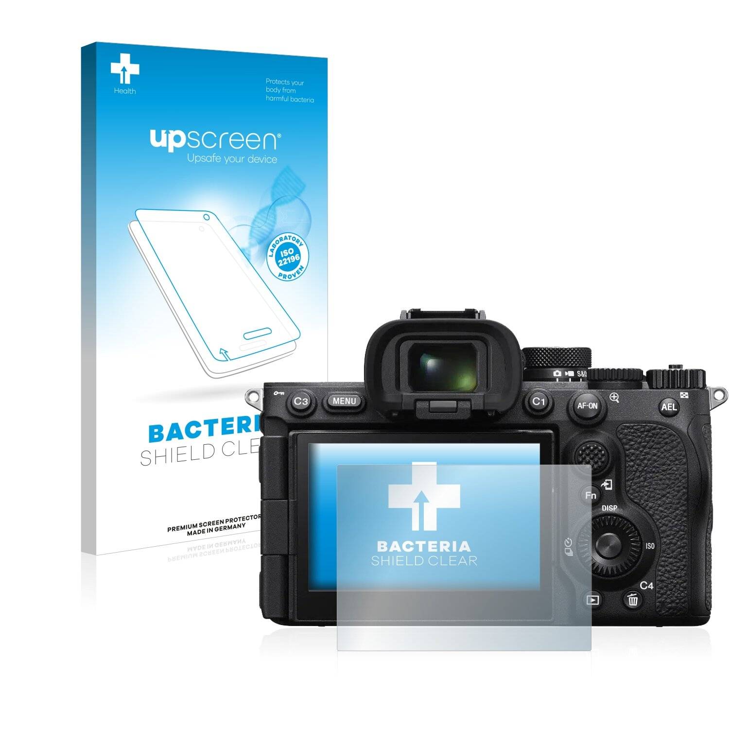 upscreen Bacteria Shield Clear Premium Antibakterielle Displayschutzfolie für Sony Alpha 7R