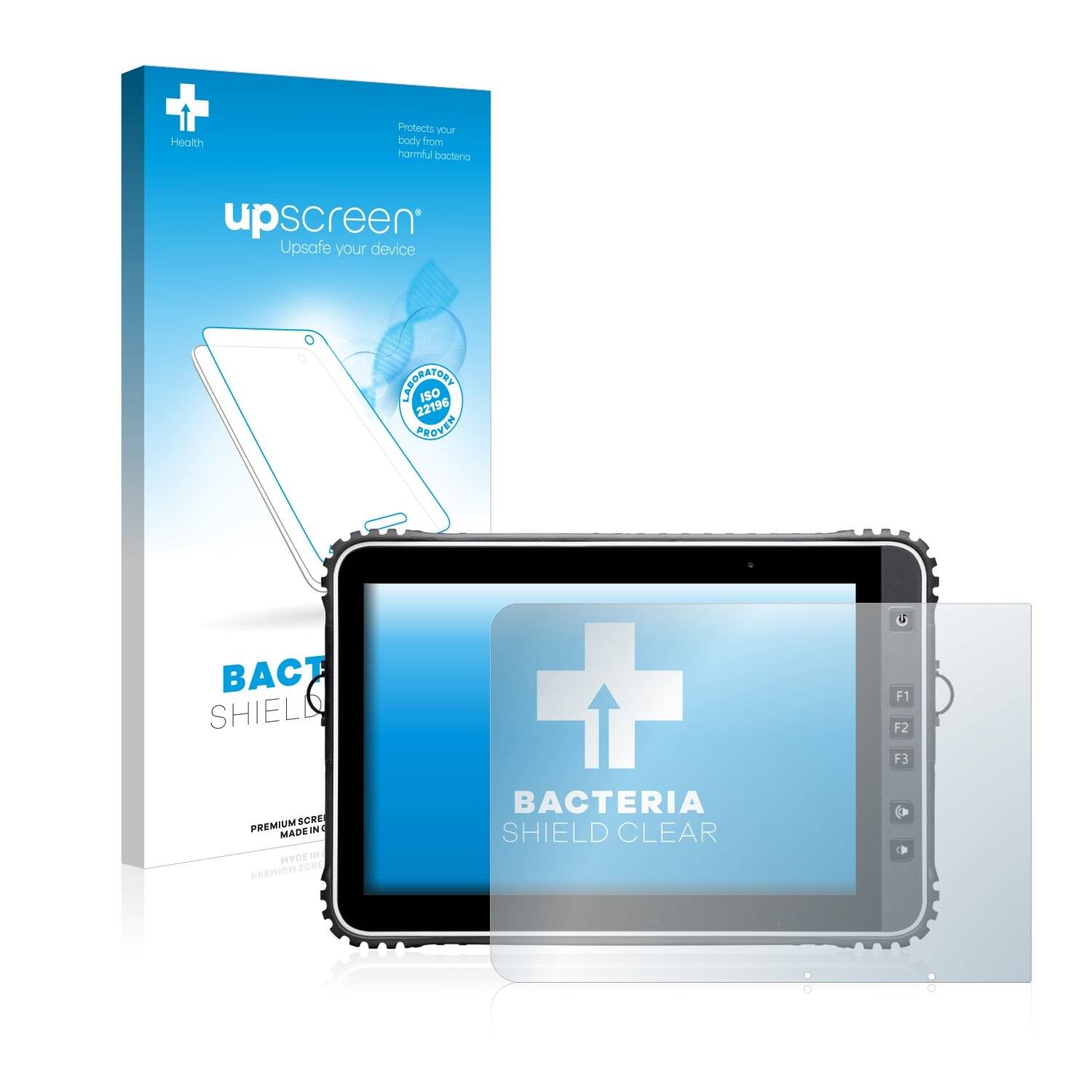 upscreen Bacteria Shield Clear Premium Antibakterielle Displayschutzfolie für Handheld Algiz