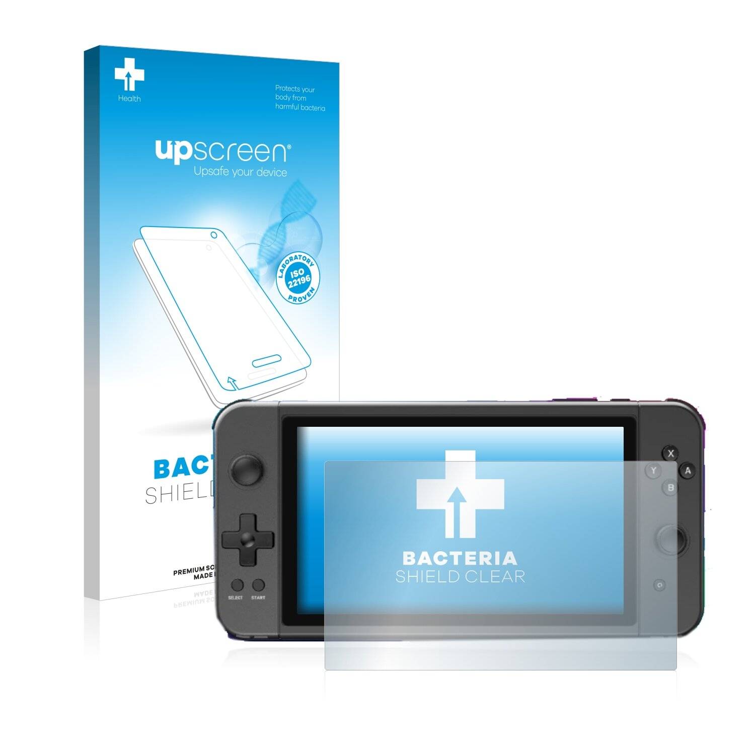 upscreen Bacteria Shield Clear Premium Antibakterielle Displayschutzfolie für Powkiddy