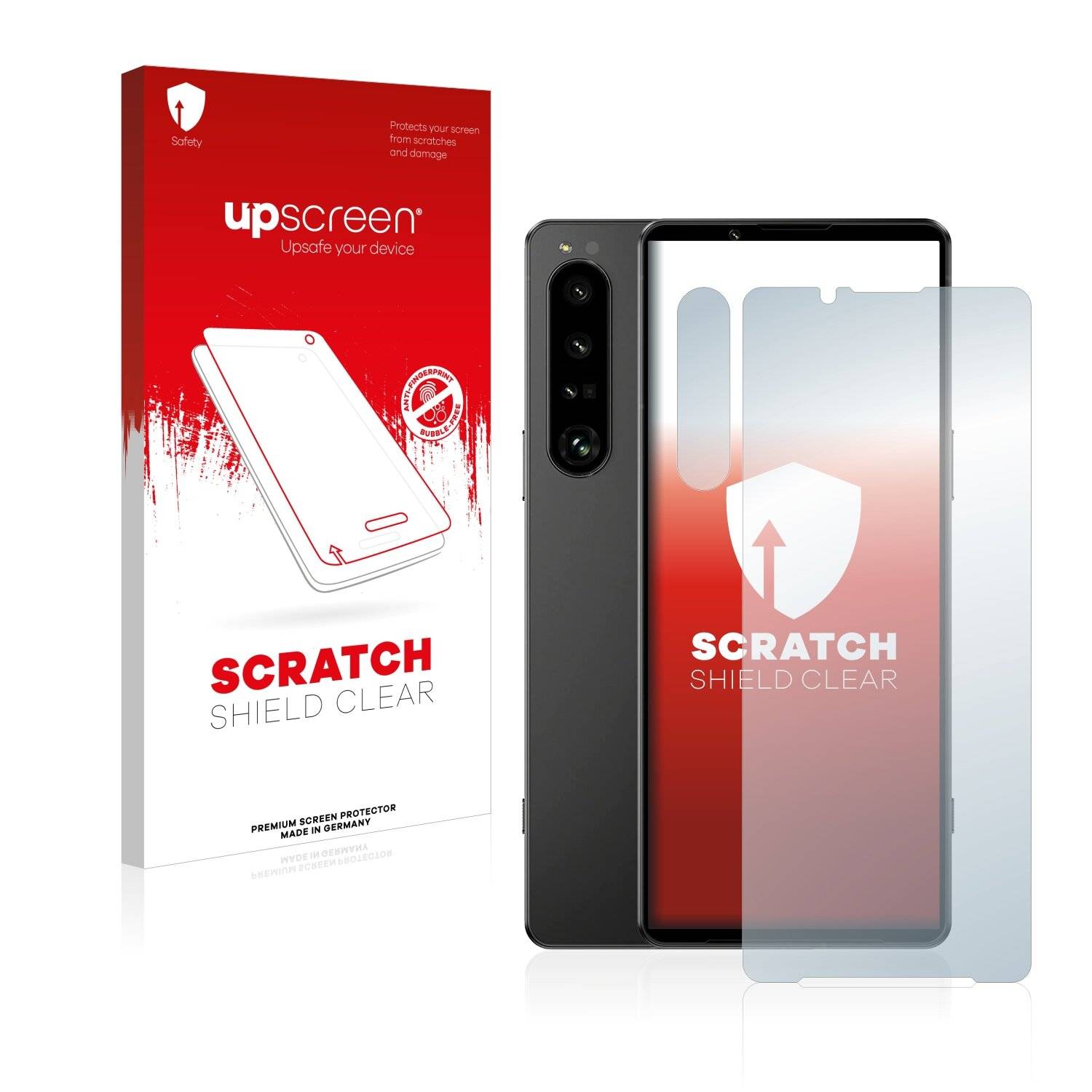 upscreen Schutzfolie für Sony Xperia 1 IV (Display+Kamera) Kratzschutz Anti-Fingerprint Klar