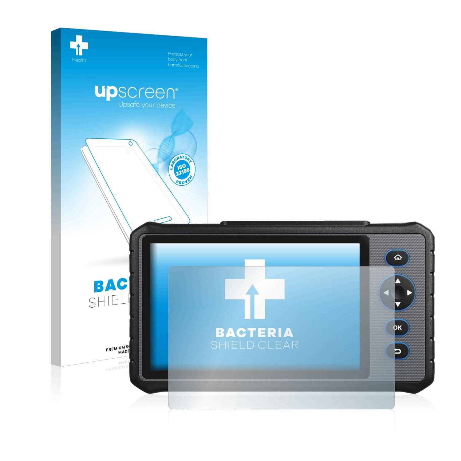 upscreen Bacteria Shield Clear Premium Antibakterielle Displayschutzfolie für Topdon