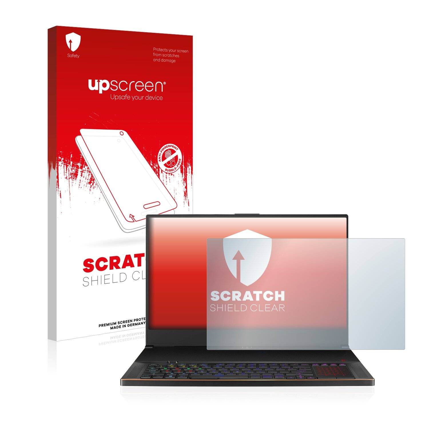 upscreen Scratch Shield Clear Premium Displayschutzfolie für Asus ROG Zephyrus S