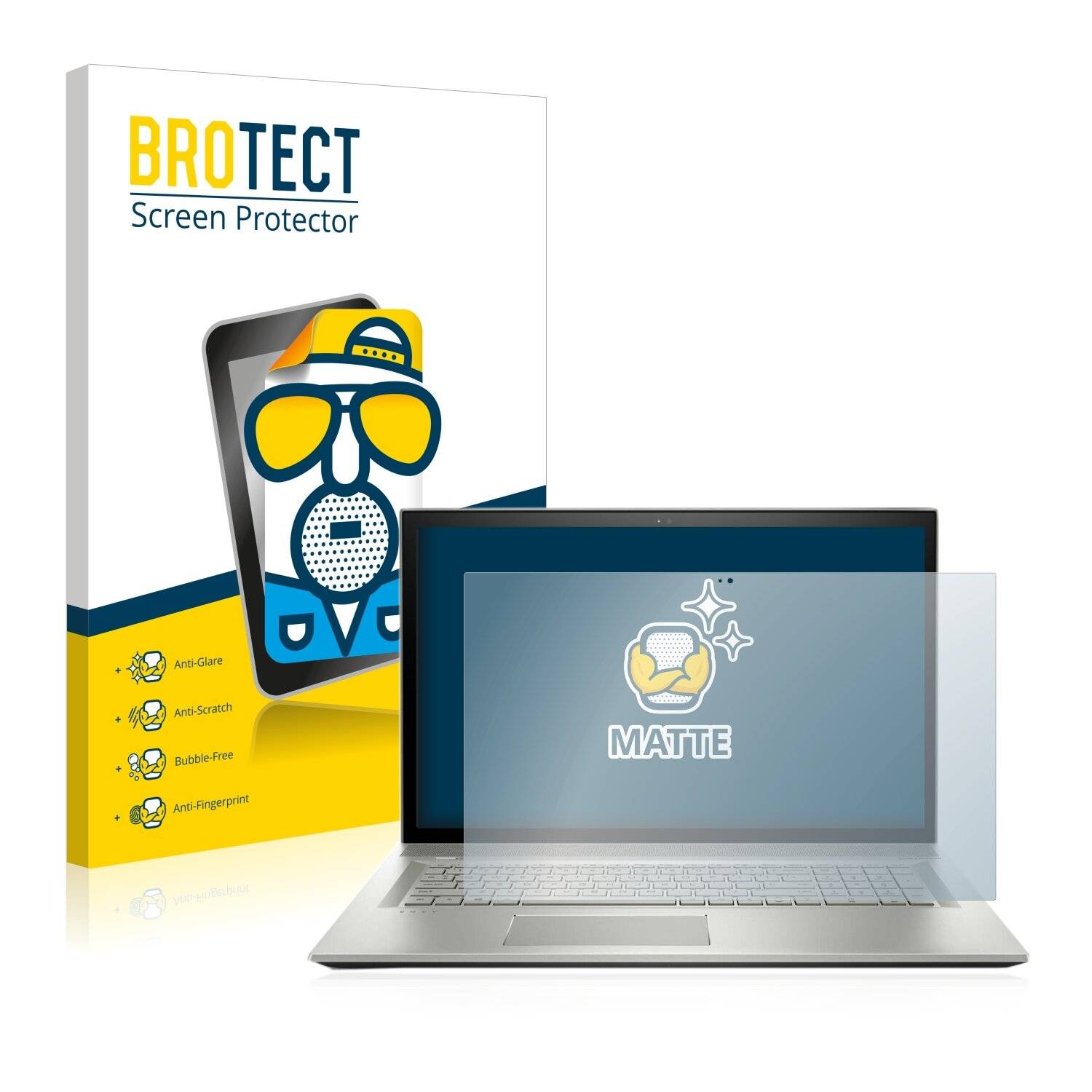 BROTECT Matte Displayschutzfolie für HP Envy 17-bw0001ns - Entspiegelt,