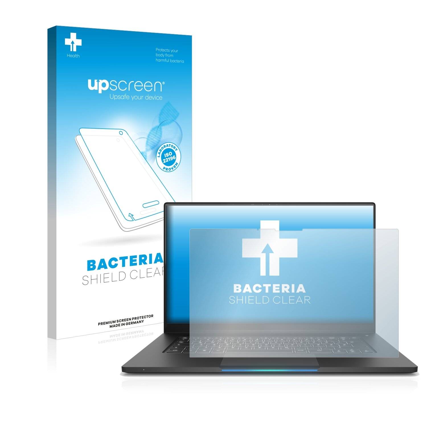 upscreen Bacteria Shield Clear Premium Antibakterielle Displayschutzfolie für Schenker
