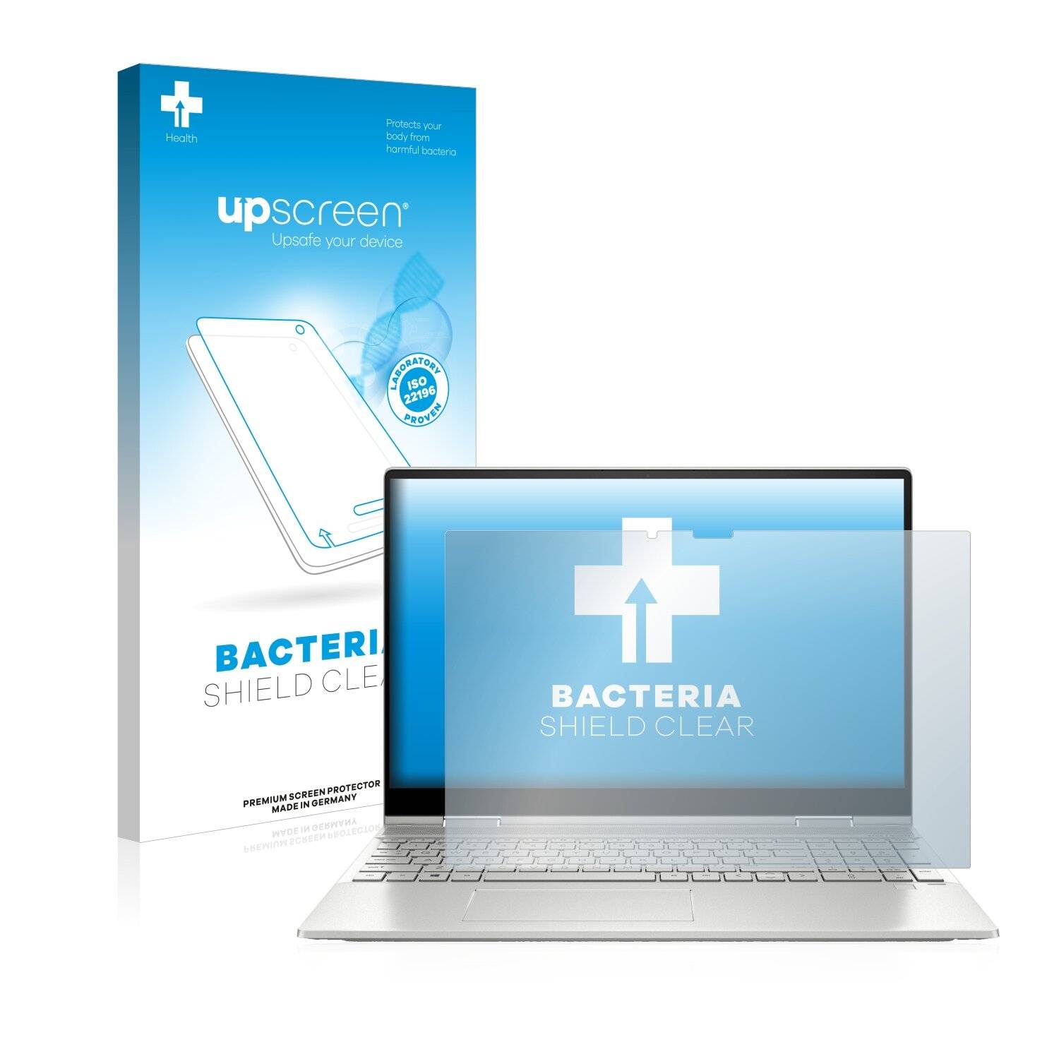 upscreen Bacteria Shield Clear Premium Antibakterielle Displayschutzfolie für HP Envy x360