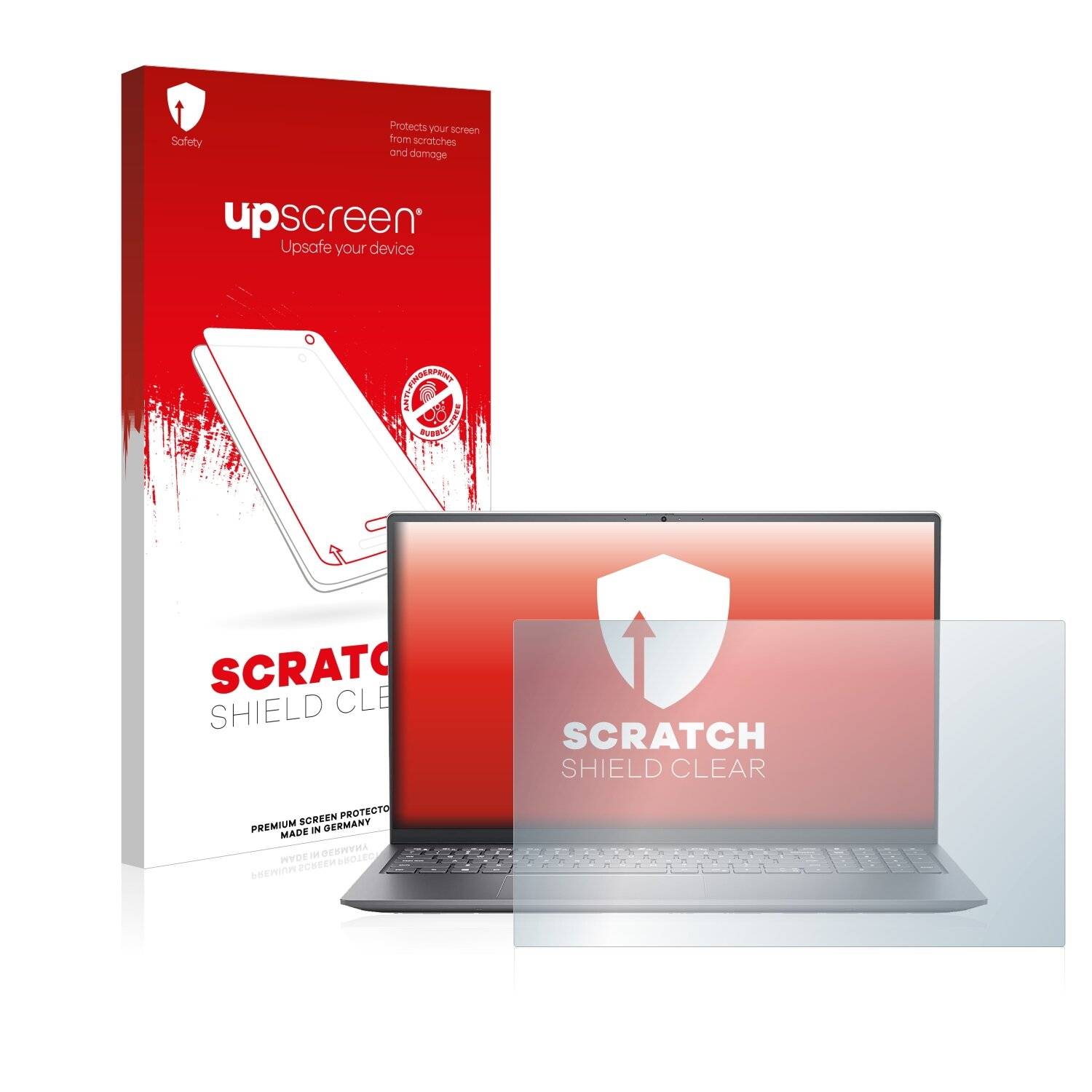 upscreen Scratch Shield Clear Premium Displayschutzfolie für Dell Inspiron 15