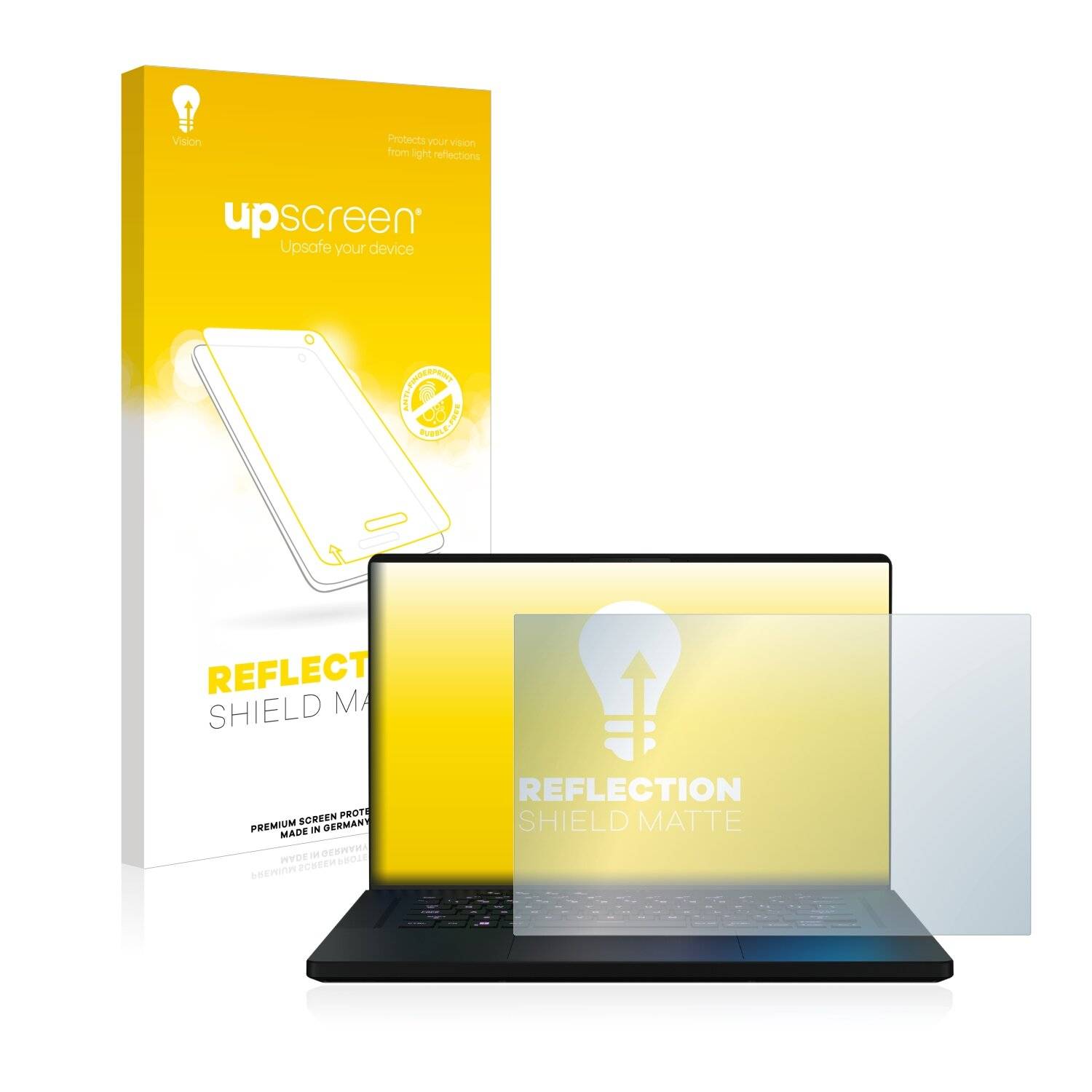 upscreen Reflection Shield Matte Premium Displayschutzfolie für Asus ROG Zephyrus M16