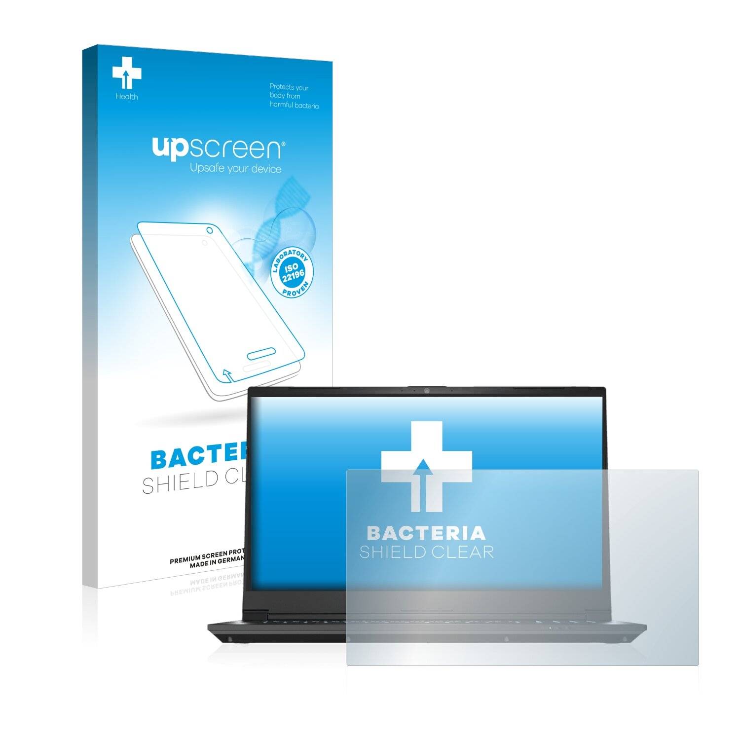 upscreen Bacteria Shield Clear Premium Antibakterielle Displayschutzfolie für Medion Erazer